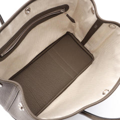 Hermes Garden Party TPM Tote Bag, Vert Bronze, Leather, Negonda Women's, Gray — New - Store Return
