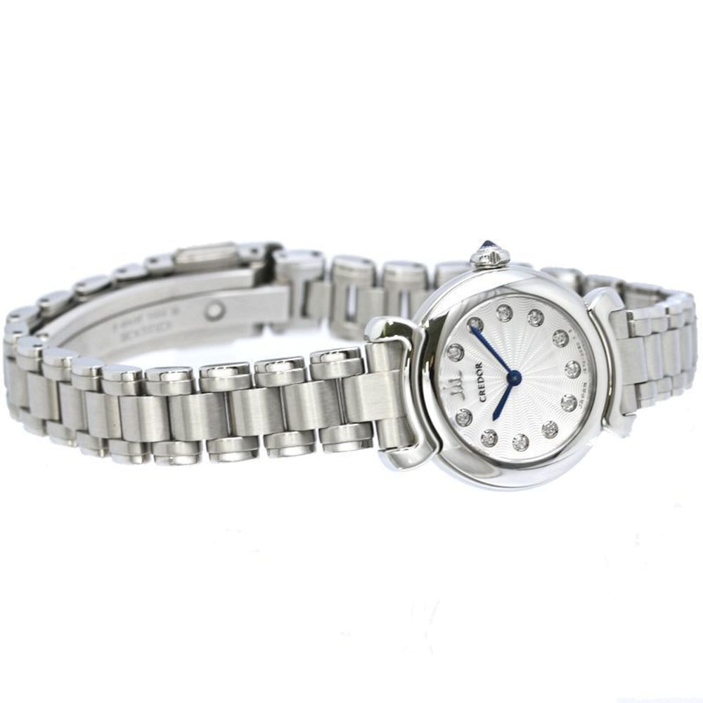 SEIKO Credor Linealux 11P Diamond GSTE803 1E70-0DV0 Women's Watch SS 40524 — Very Good