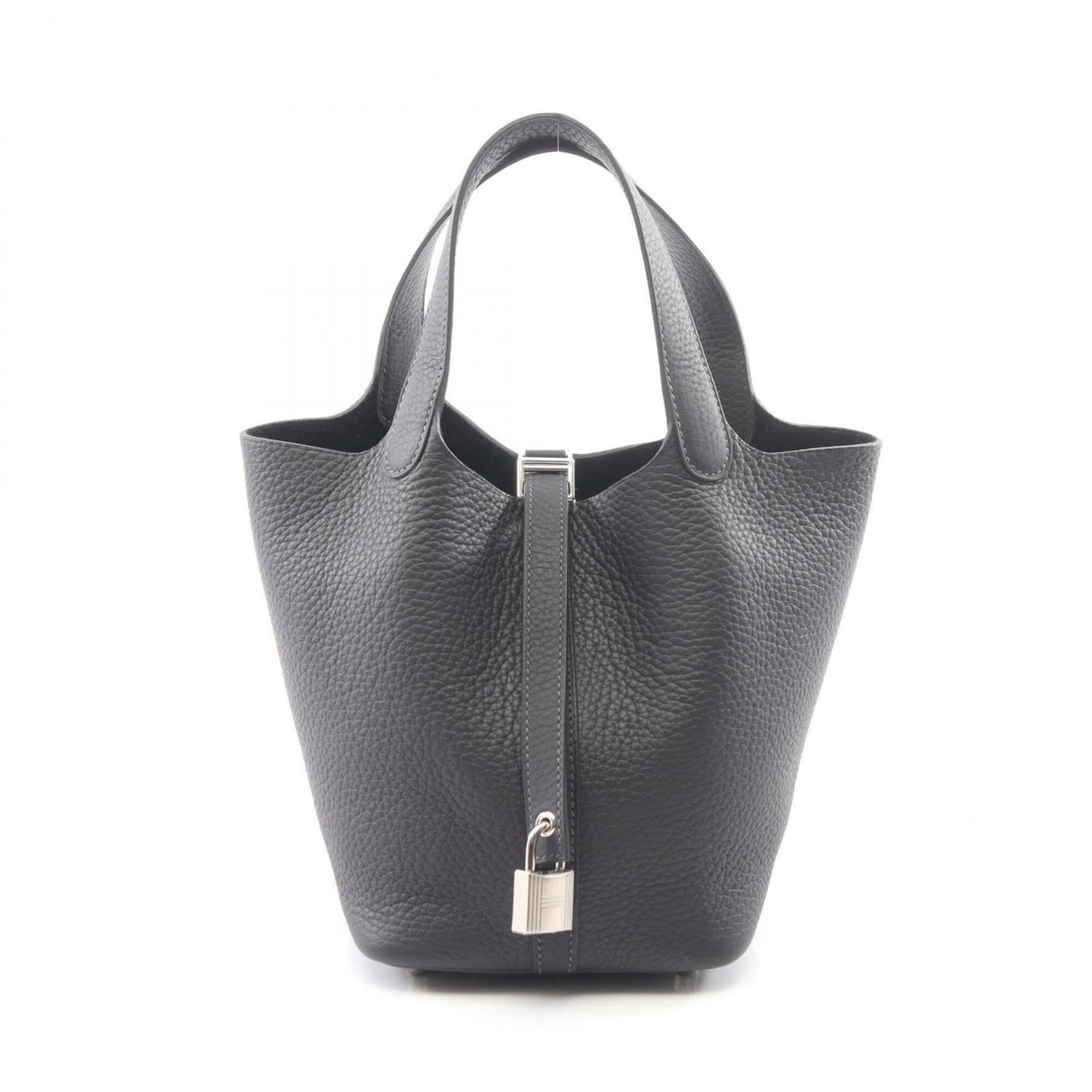 Hermes Picotin Lock PM handbag, leather, Taurillon Clemence women's, navy blue — New - Store Return