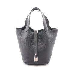 Hermes Picotin Lock PM handbag, leather, Taurillon Clemence women's, navy blue — New - Store Return