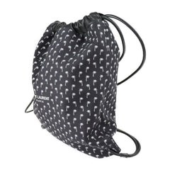 Yves Saint Laurent SAINT LAURENT PARIS Saint-Laurent Paris Backpack Daypack 553919 HPQ4E 1070 Canvas Lambskin Black Drawstring Palm Tree Pattern — Like New