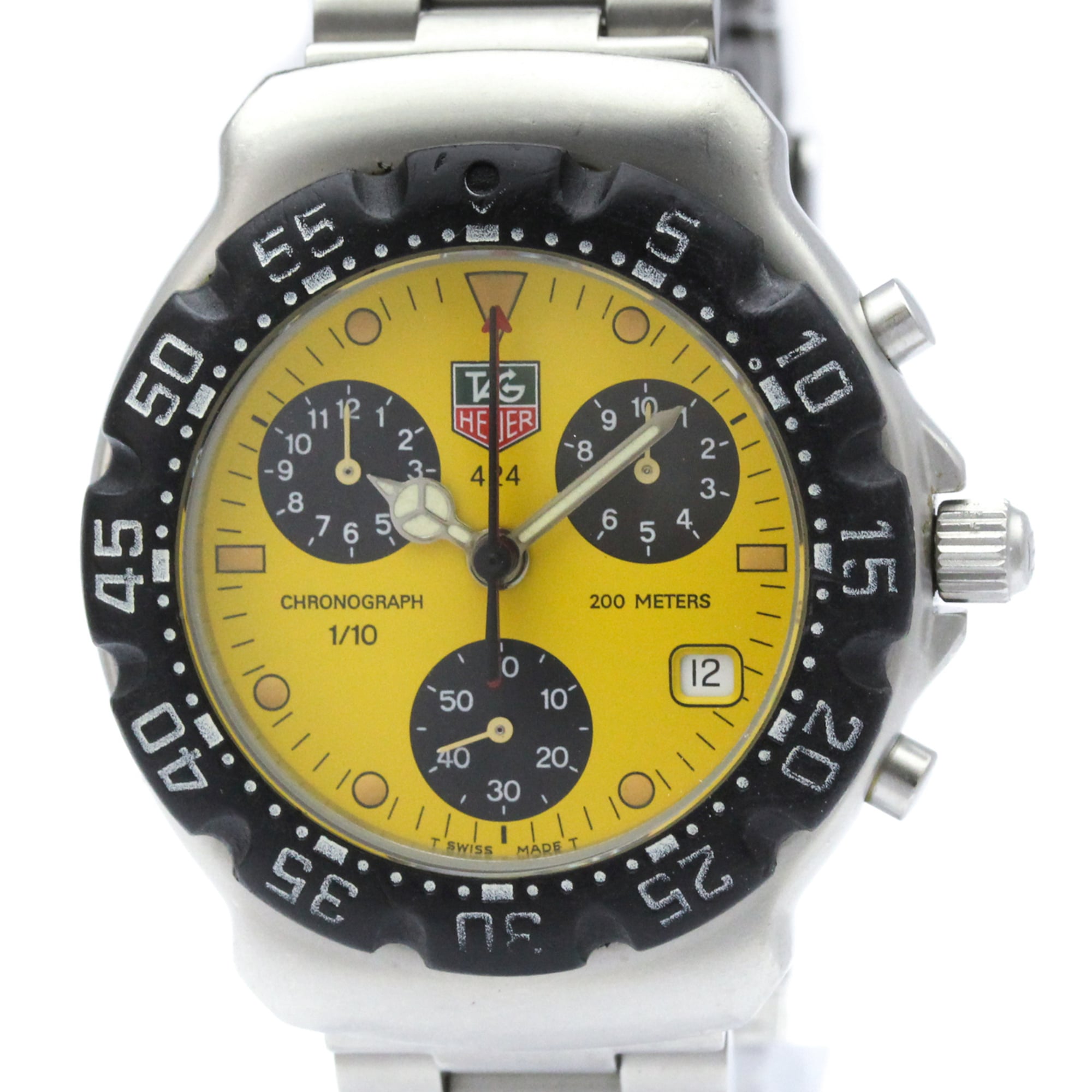 TAG HEUER 2000 Formula 1 Chronograph Steel Quartz Mens Watch CA1212 — Good