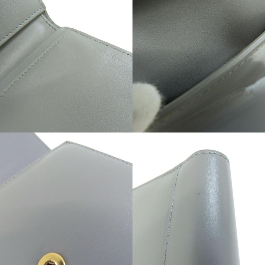 CELINE C Hardware Bifold Wallet Leather Women's