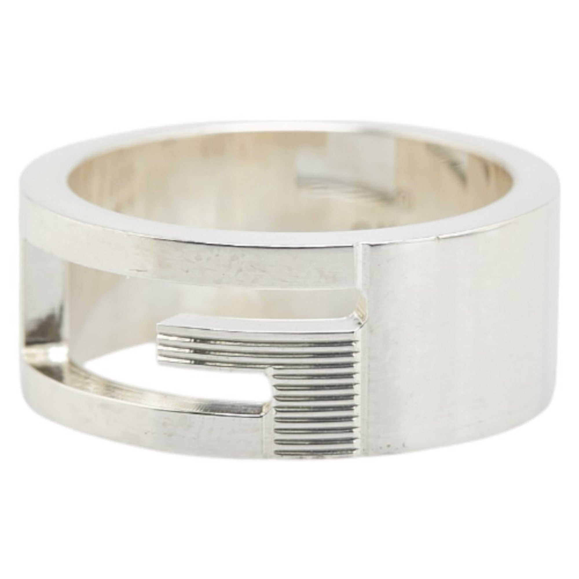 Gucci Cutout G Ring #11 SV925 Silver Women's GUCCI