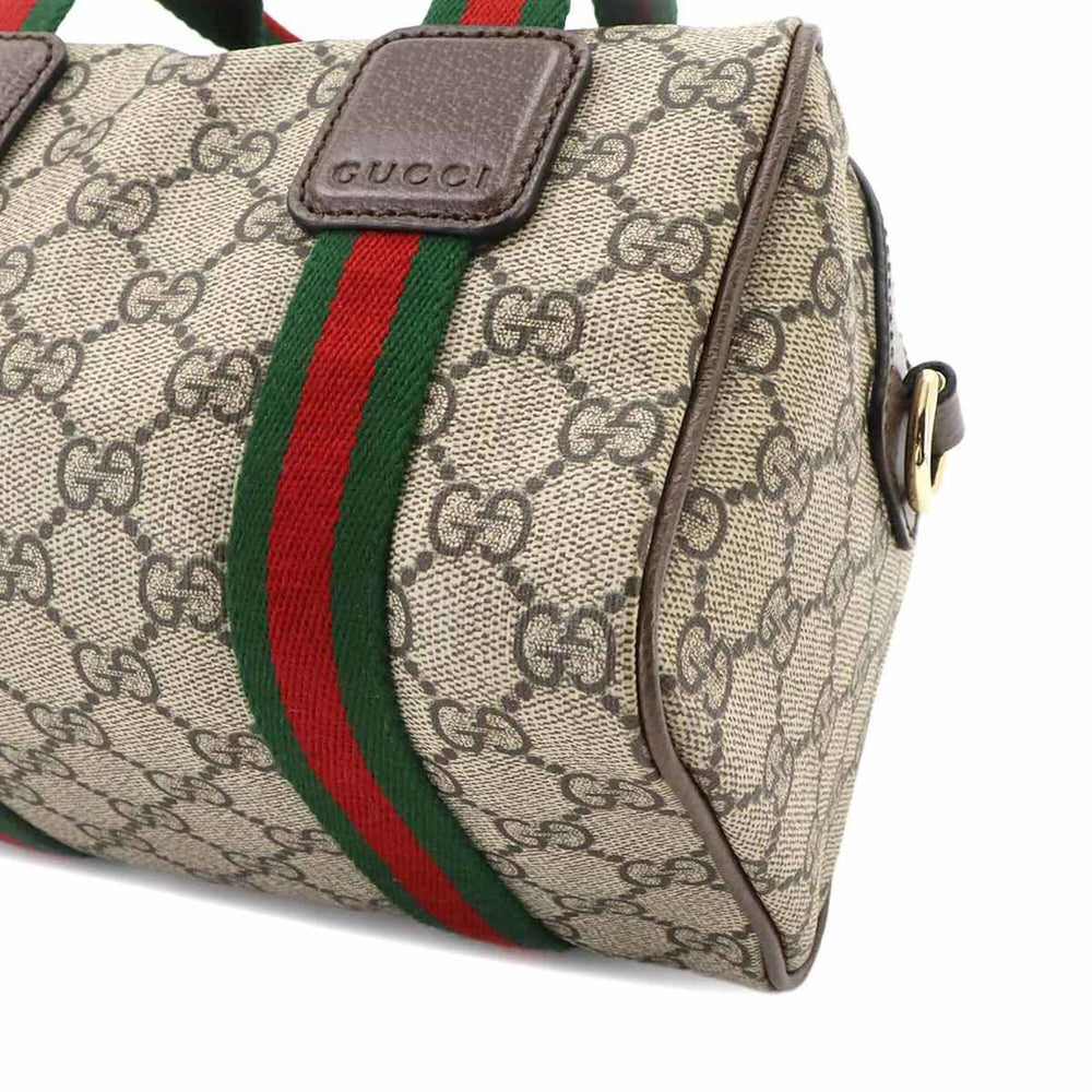 Gucci Ophidia Mini 2-way Hand/Shoulder Handbag, GG Supreme Canvas, Leather, Beige/Brown, 859975 Bag — New - Store Return