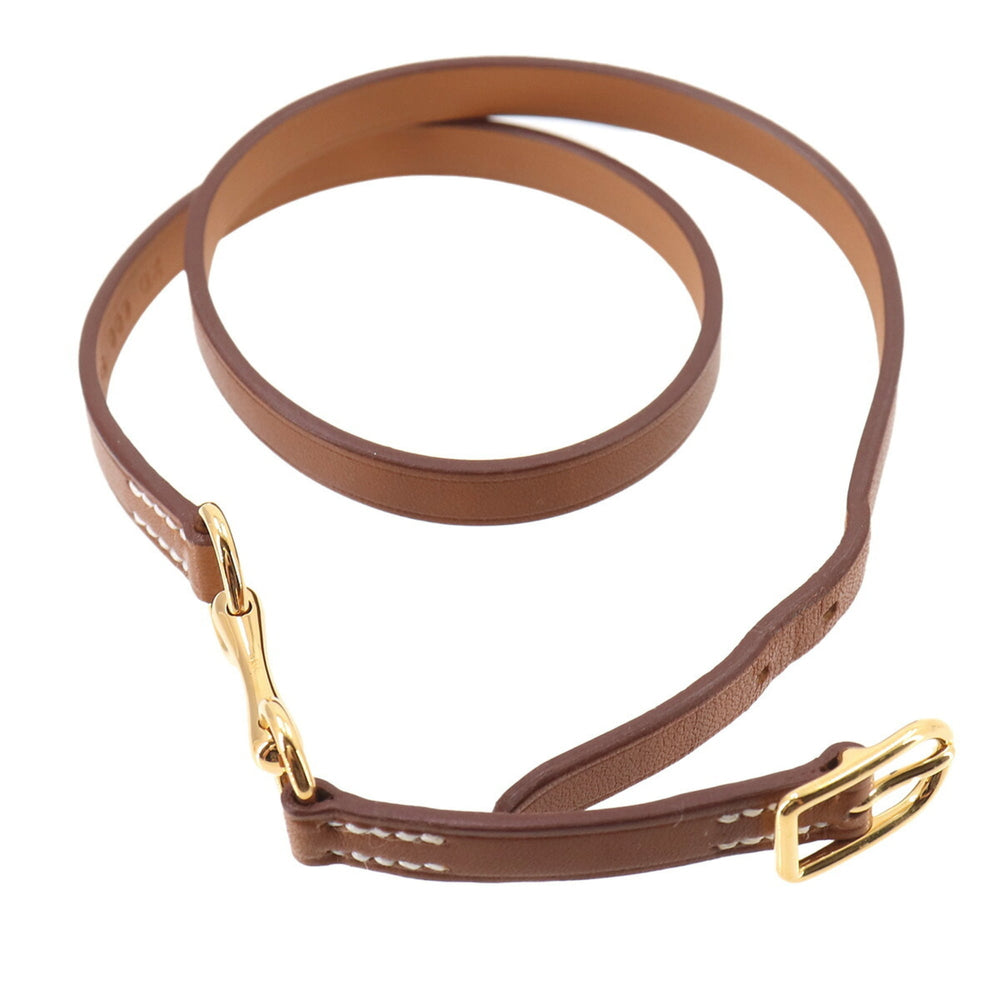 Hermes Triple Tour Bracelet, Leather, Brown, T1 Y Stamp, Gold Hardware — New - Store Return