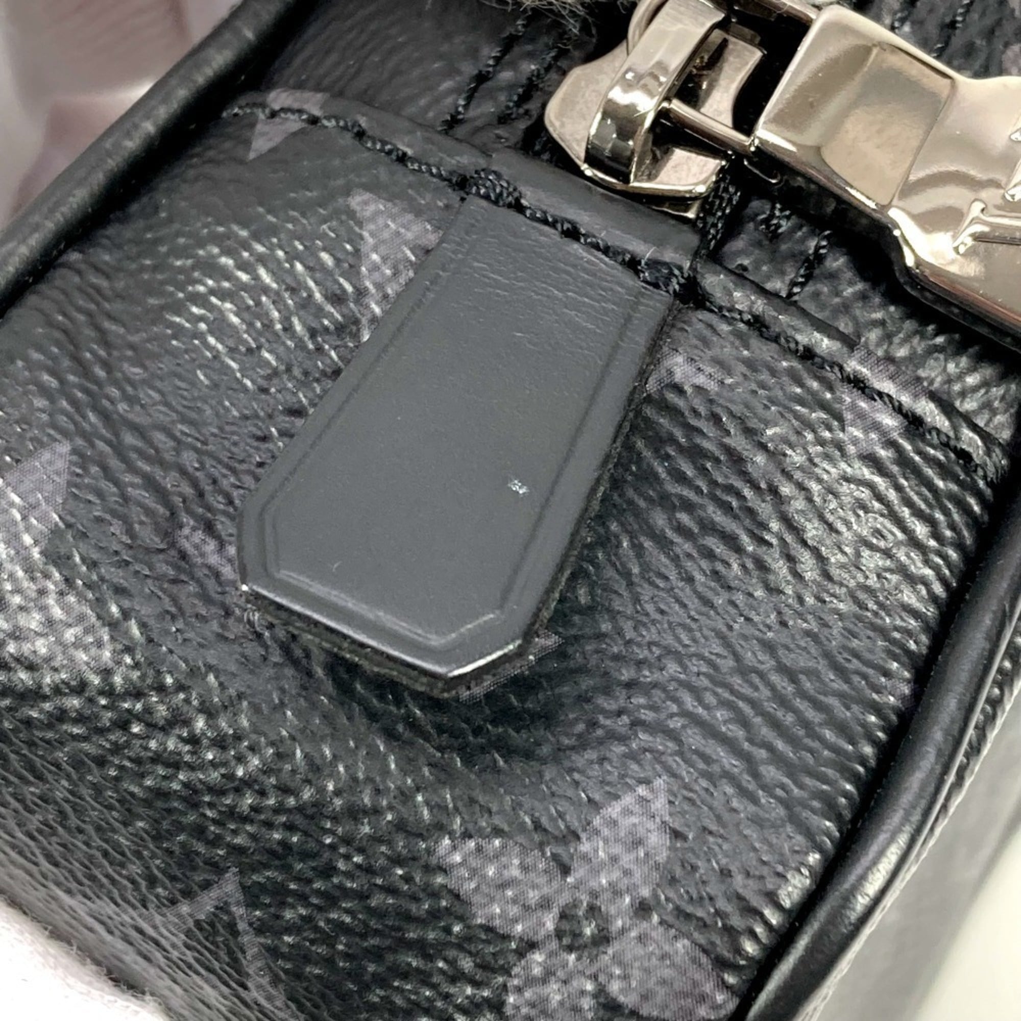 LOUIS VUITTON M43384 Monogram Eclipse True Toilette PM Second Bag Clutch Multi-Pouch Pouch Canvas Men's Women's Black — Like New