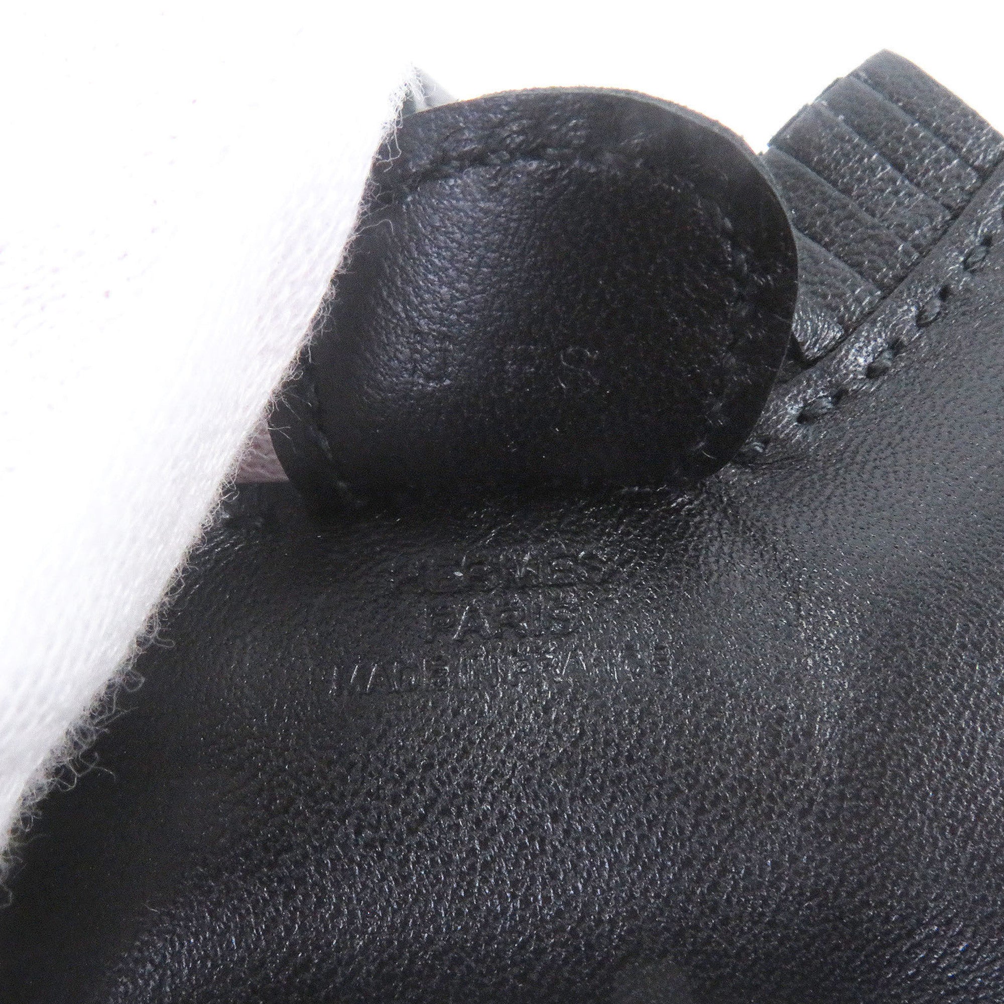 HERMES Rodeo Charm PM Agneau Milo Swift Bag So Black U Stamp with Box Made in France Men's Women's — Like New