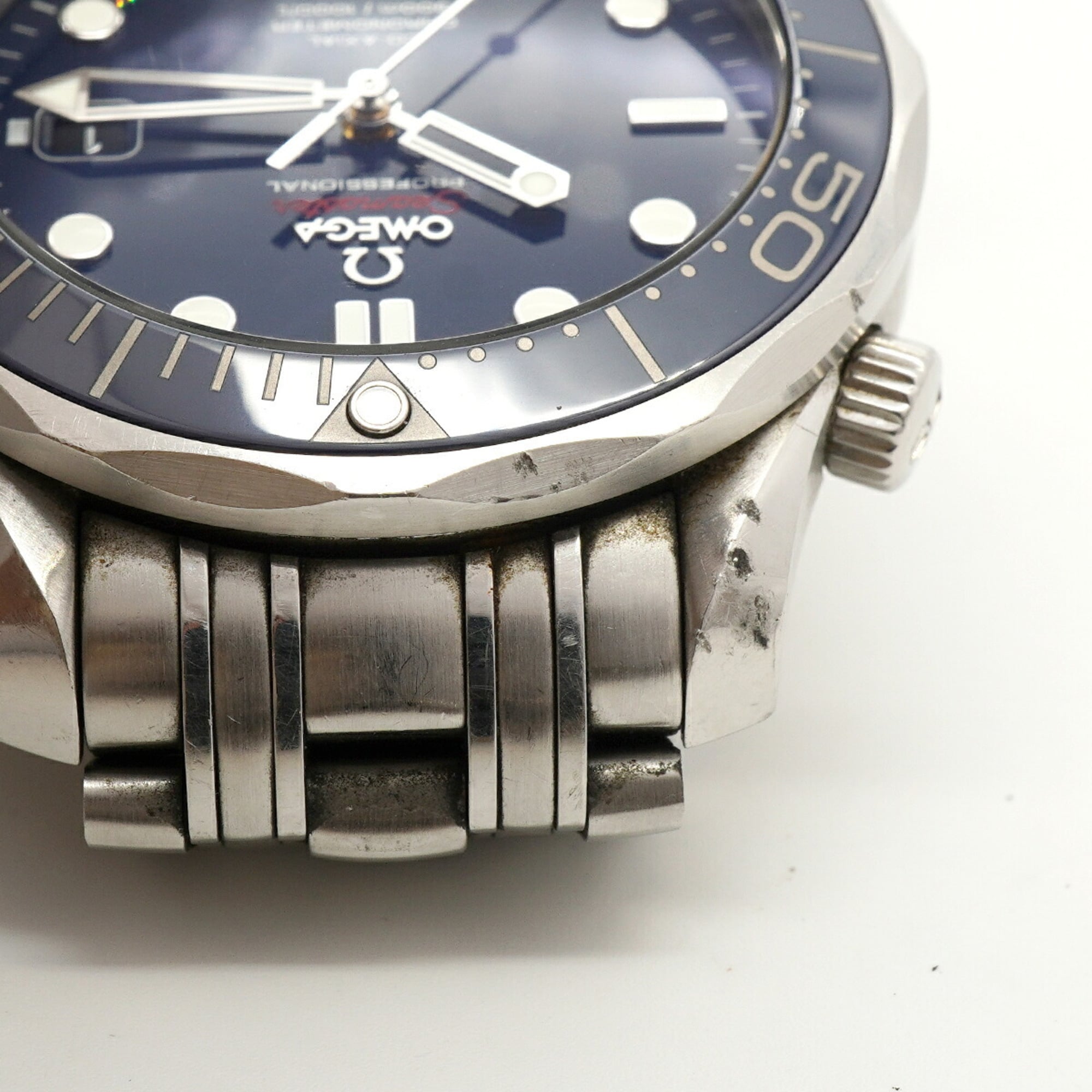 Omega Seamaster 300 Co-Axial 212.30.41.20.03.001 Blue Dial Men's Watch — Good