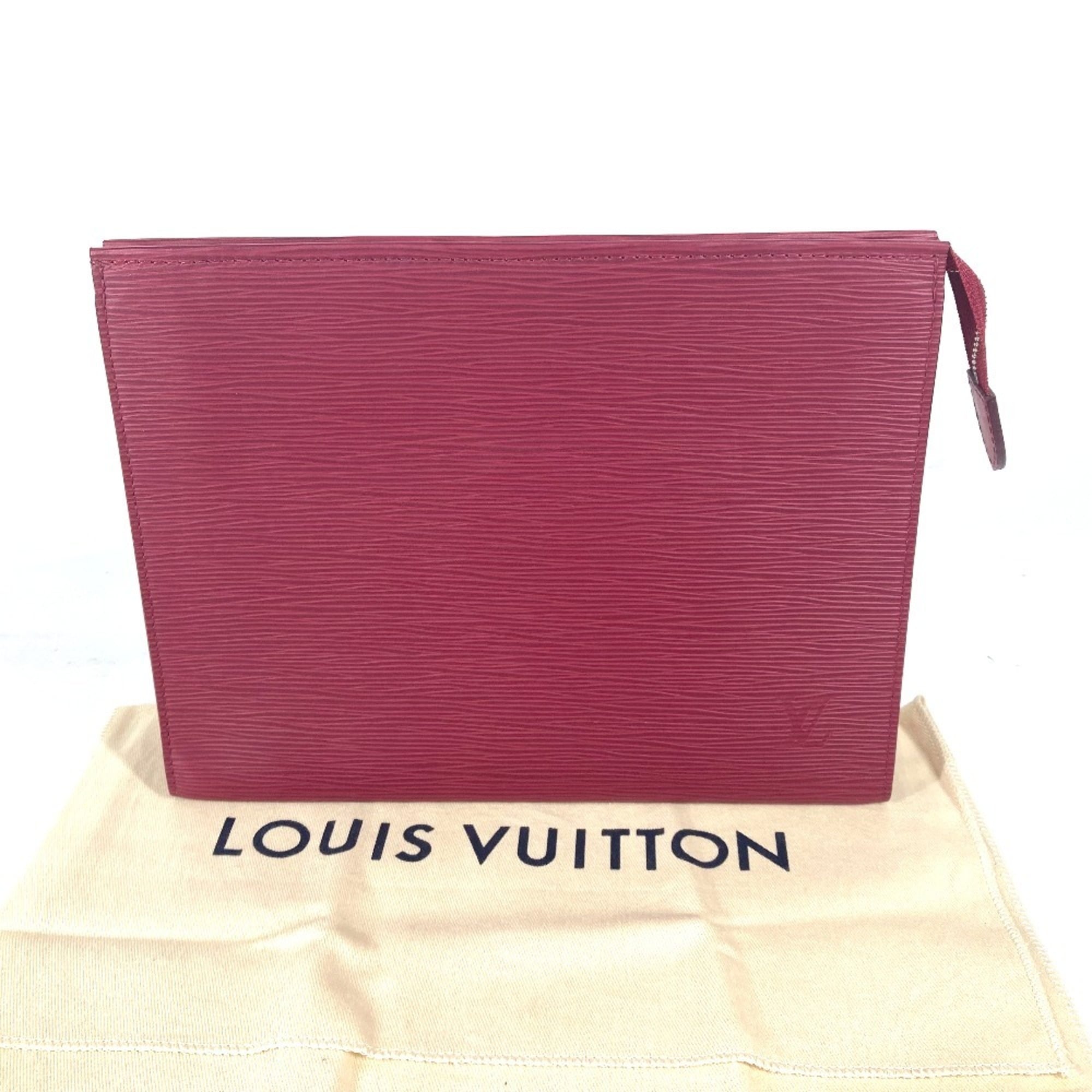 LOUIS VUITTON M41085 Epi Poche Toilette 26 Pouch Second Bag Clutch Leather Men's Women's Fuchsia Red Similar MO-241103-6 — Like New