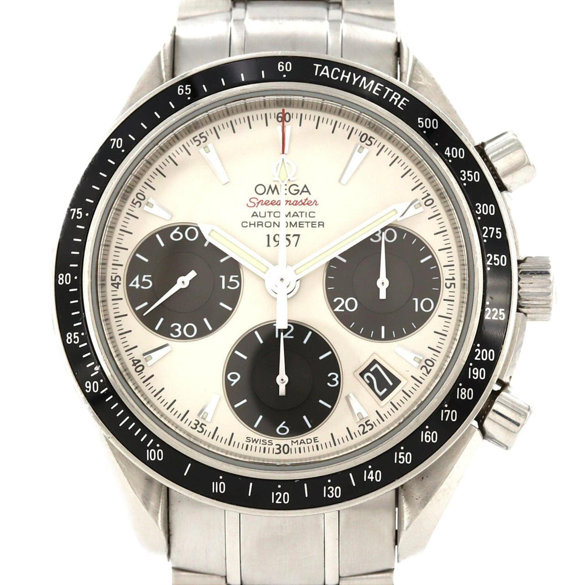 Omega Speedmaster Date 1957 LIMITED 323.30.40.40.02.001 Stainless Steel Automatic Watch — Good