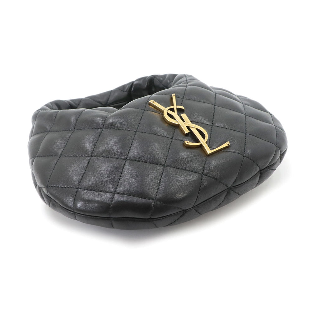 Saint Laurent Icarino Handbag, Leather, Black, 851689, Gold Hardware — New - Store Return