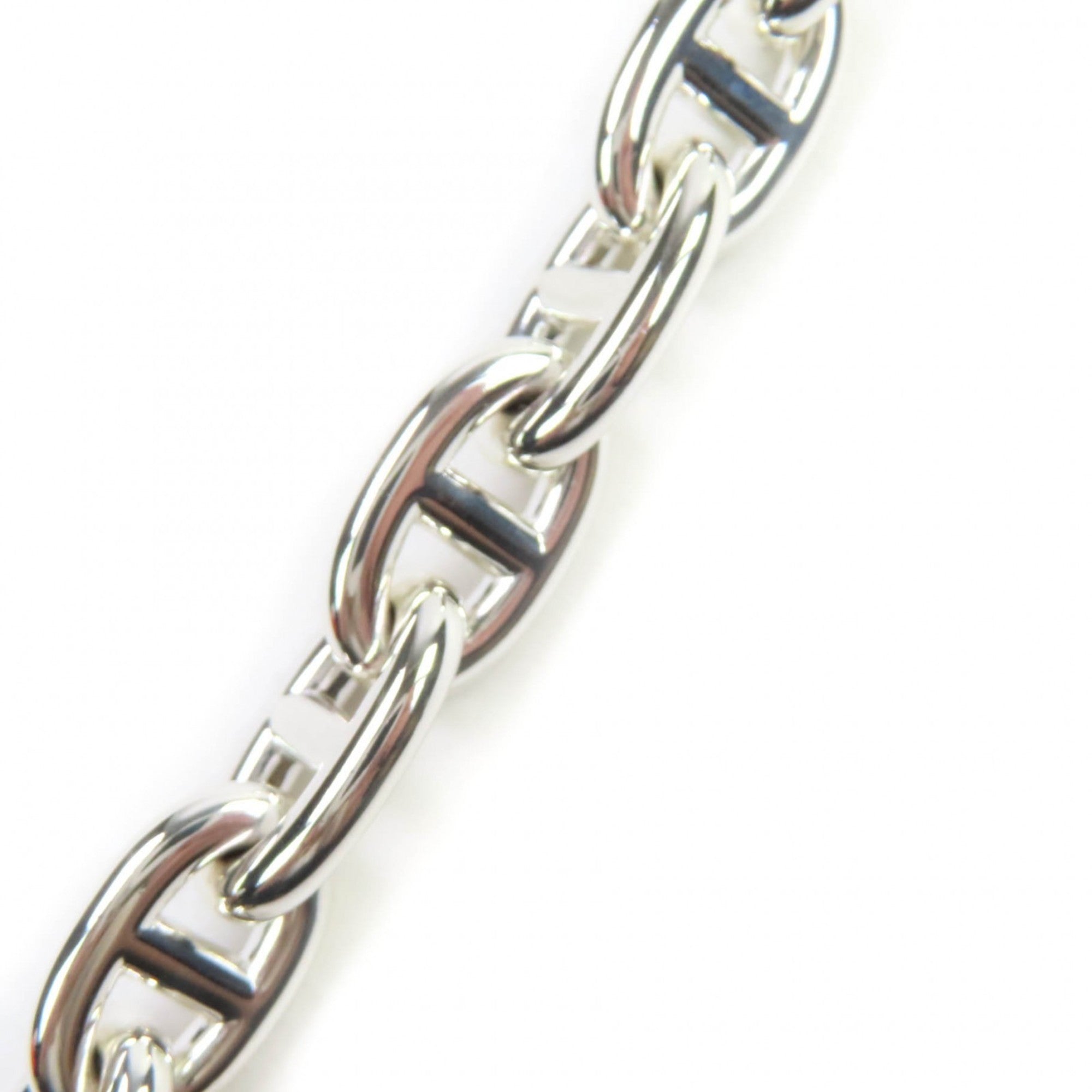 HERMES Chaine d'Ancre MM 925 14-link bracelet, silver, with box, made in France, weight 54.87g, for women — Like New