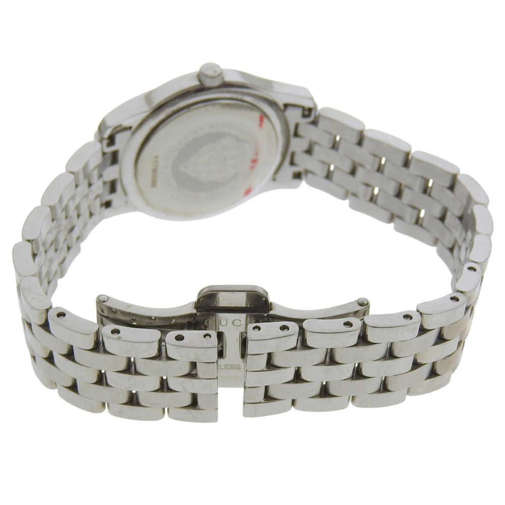 Gucci 5500L Stainless Steel Quartz Analog Watch with White Mother-of-Pearl Dial for Women — Good