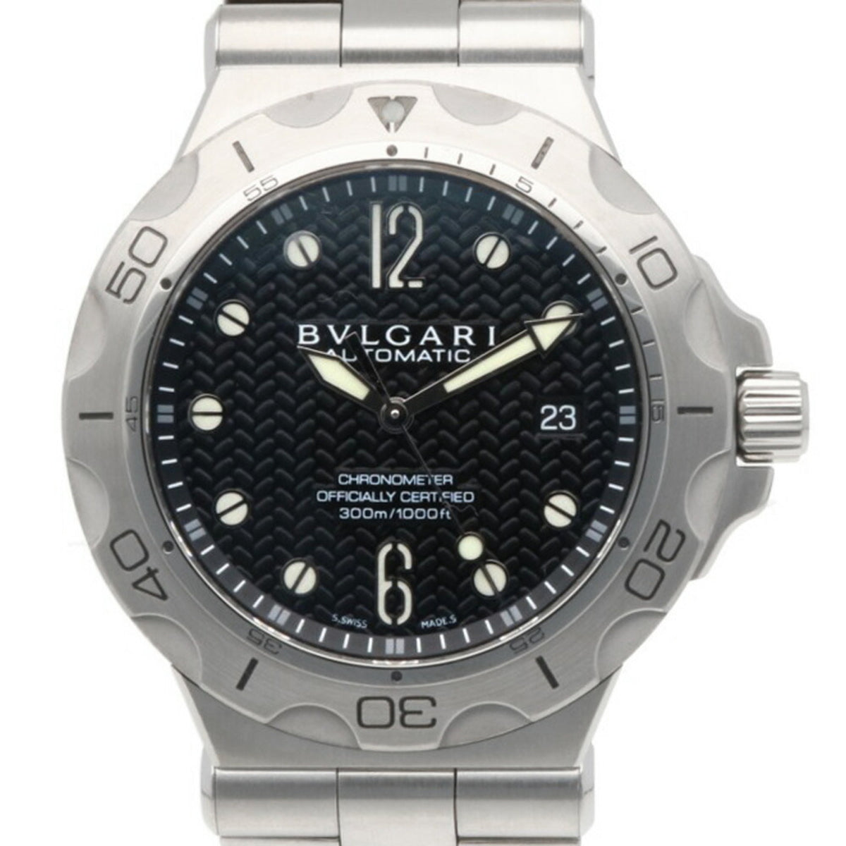 Bvlgari Diagono Scuba Watch Stainless Steel DP42SDS Automatic Men's BVLGARI Manufacturer's Finish — Good