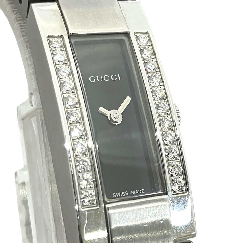 Gucci watch, total weight 74.6g, stainless steel, quartz movement, black dial, 4600L — Good