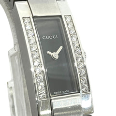 Gucci watch, total weight 74.6g, stainless steel, quartz movement, black dial, 4600L — Good