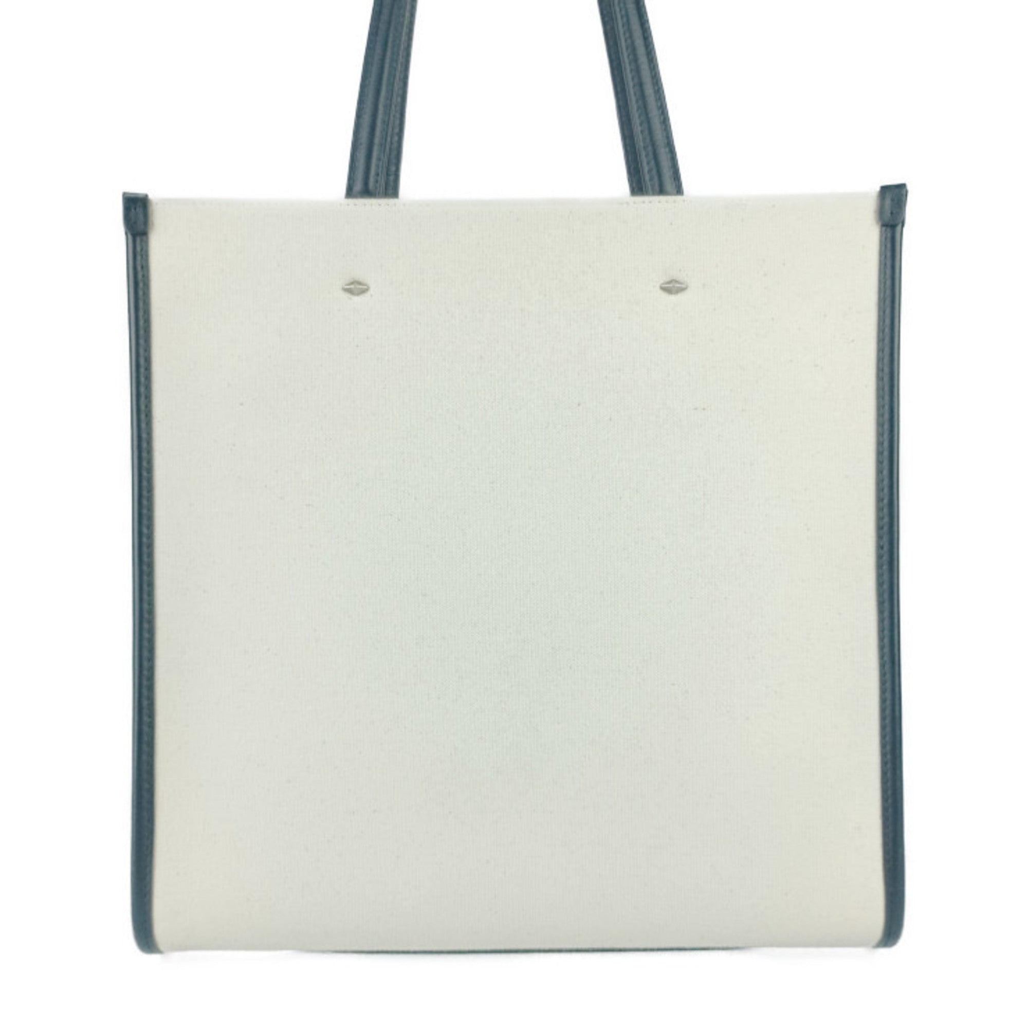 JIMMY CHOO Jimmy Choo Tote Bag N S M - Natural Black Canvas Leather Women's Shoulder