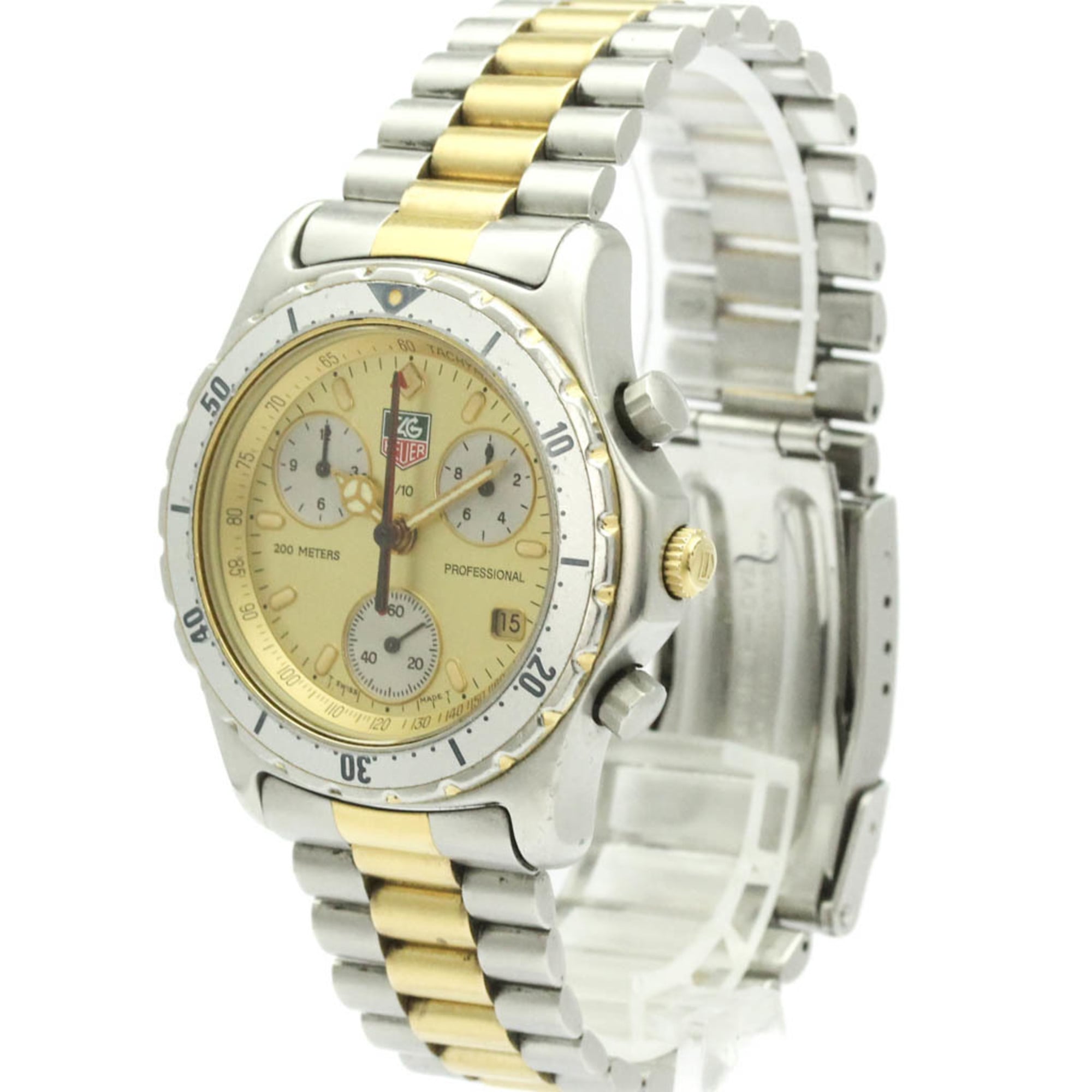 TAG HEUER 2000 Professional Chronograph Gold Plated Steel Watch CE1121 — Good