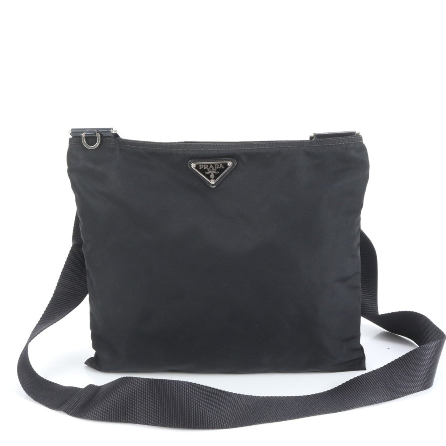 Prada Tessuto Nylon Triangle Logo Shoulder Bag Messenger for Men