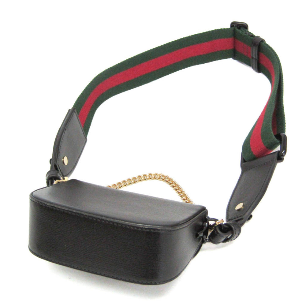 Gucci Horsebit 1955 Mini Bag 726863 Women's Leather Pouch,Shoulder Bag Black — Like New