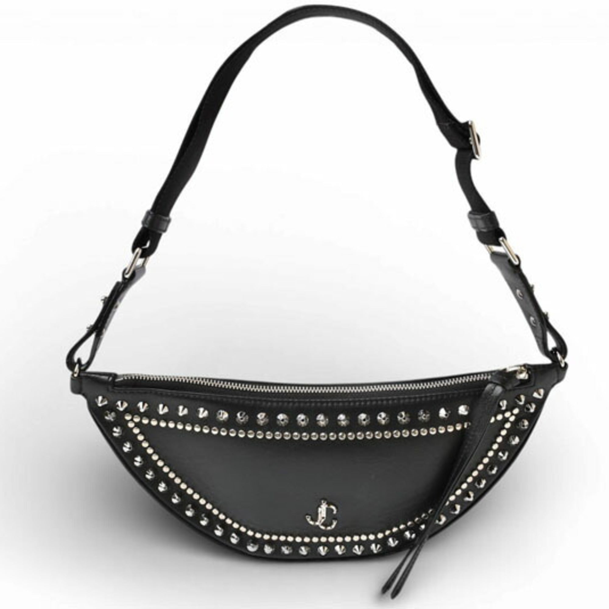 Jimmy Choo body bag, JIMMY CHOO Varenne JC studs, black — Like New