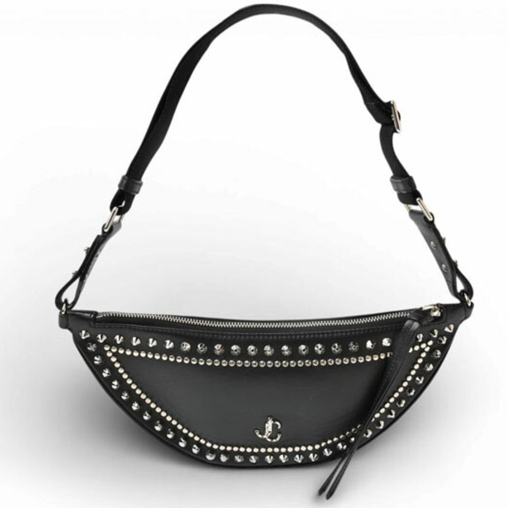Jimmy Choo body bag, JIMMY CHOO Varenne JC studs, black — Like New