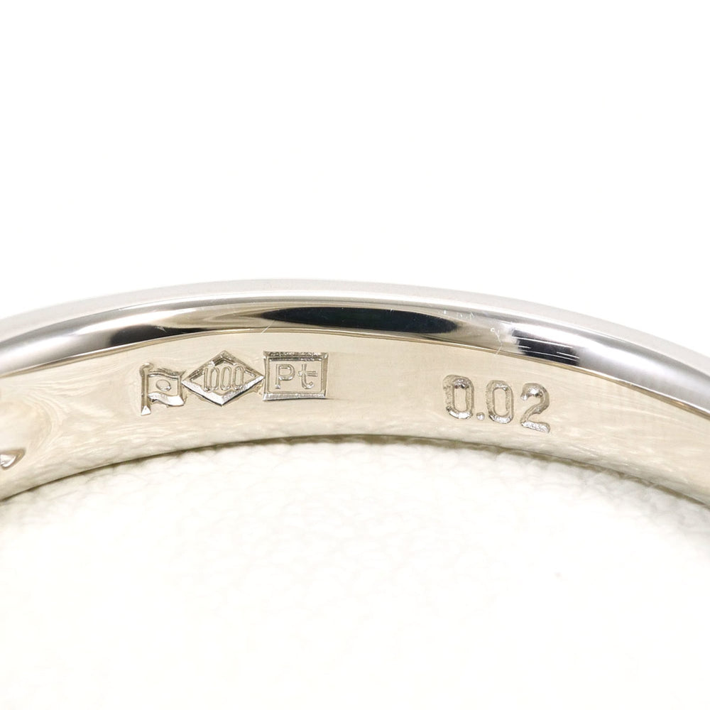 Celine PT1000 Platinum Ring, 1 Ruby (0.02ct), Total Weight 5.3g, Like New Condition — Like New