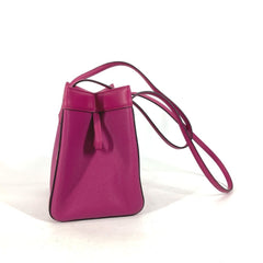FENDI 8BS083 ORIGAMI MINI Small Shoulder Bag Leather Women's Purple G-240425-54 — New - Store Return