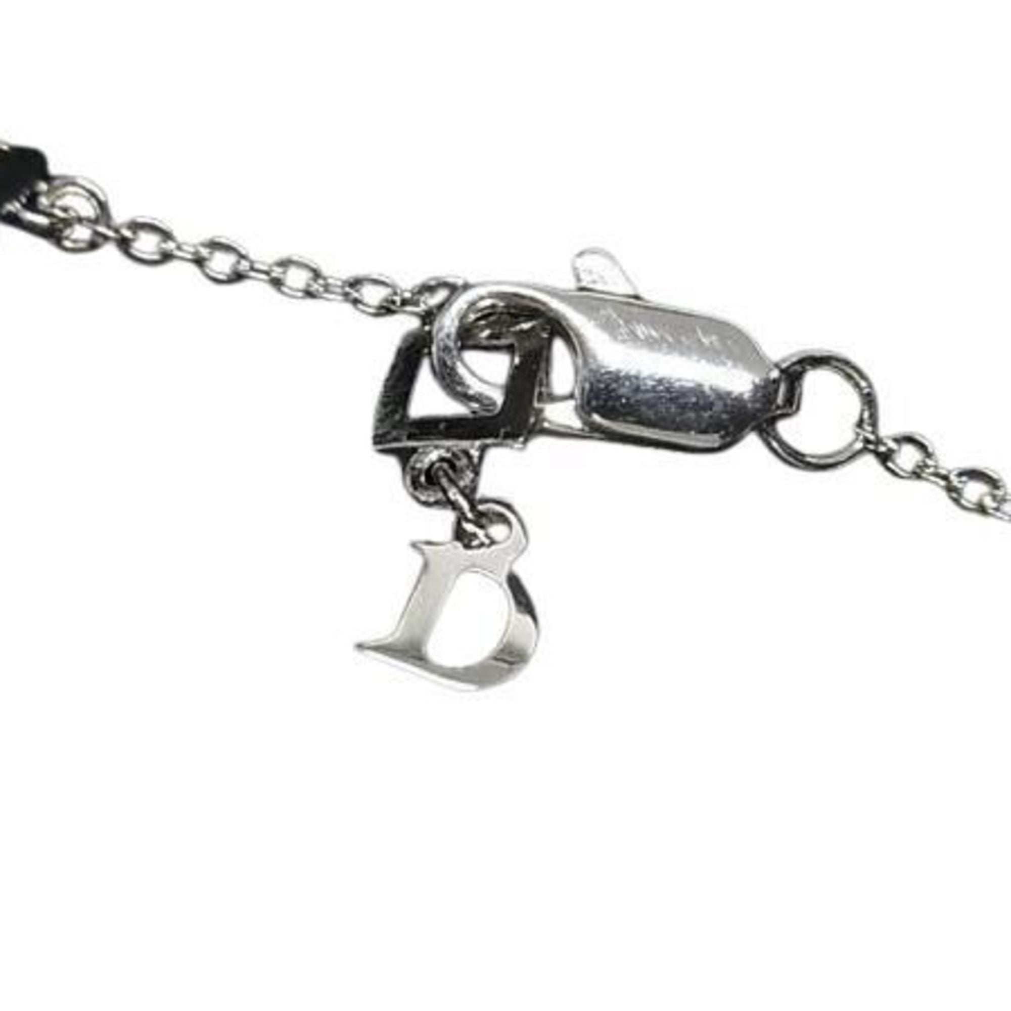 Christian Dior Necklace Silver Metal Women's Heart Arrow