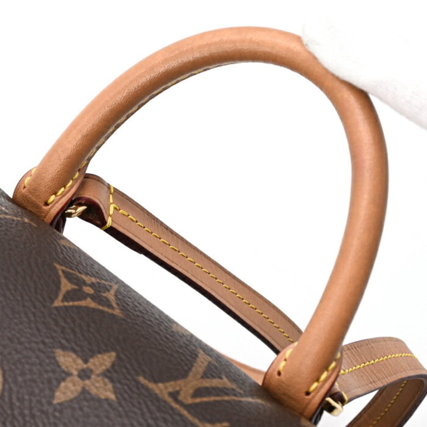 LOUIS VUITTON Montsouris NM PM Monogram Leather Backpack, Brown, with IC Chip, M45501