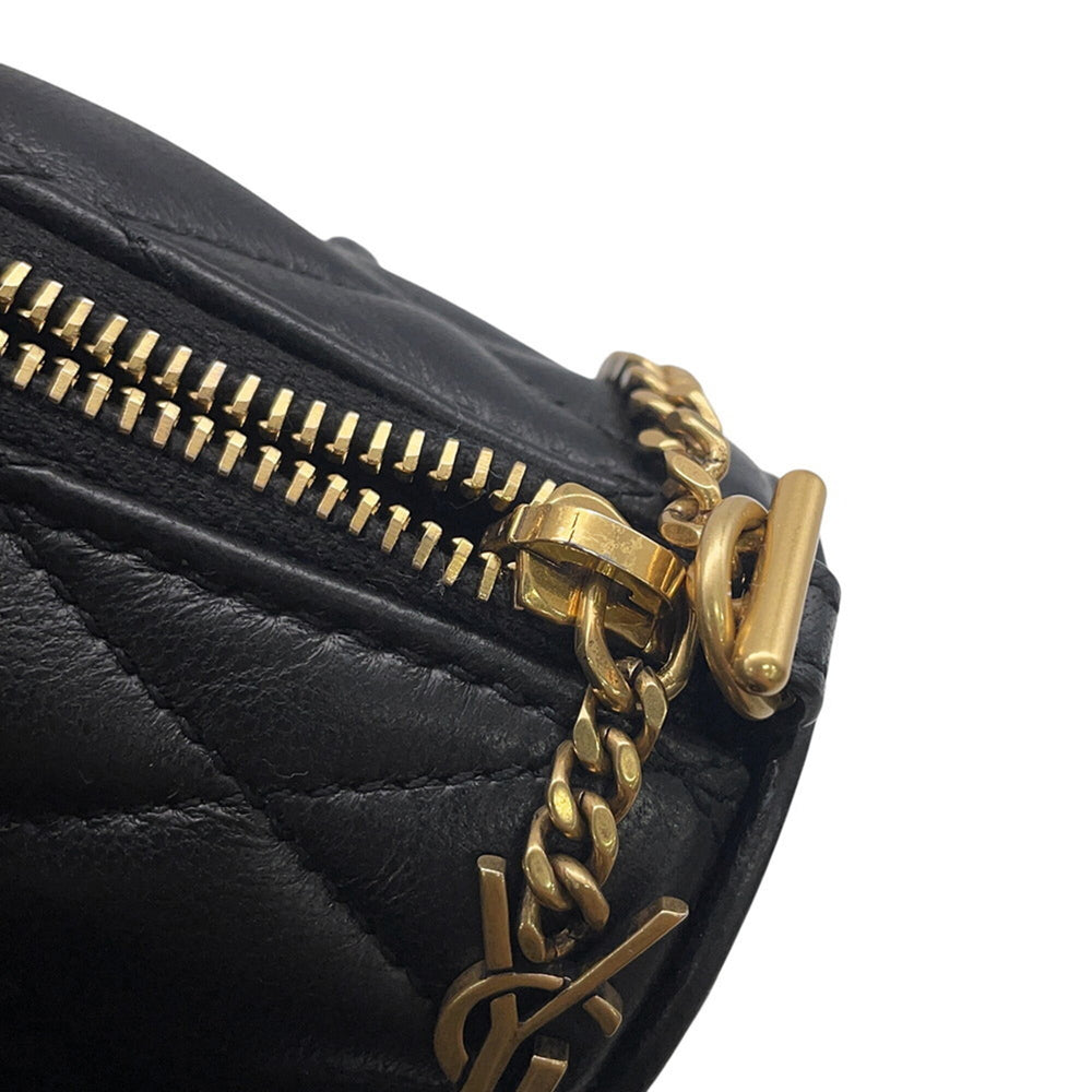 Yves Saint Laurent Saint Laurent Paris Chain Shoulder Bag Micro Third Tube Lambskin 796296 AAAJU 1000 Handbag Black Women's SAINT LAURENT PARIS — Like New