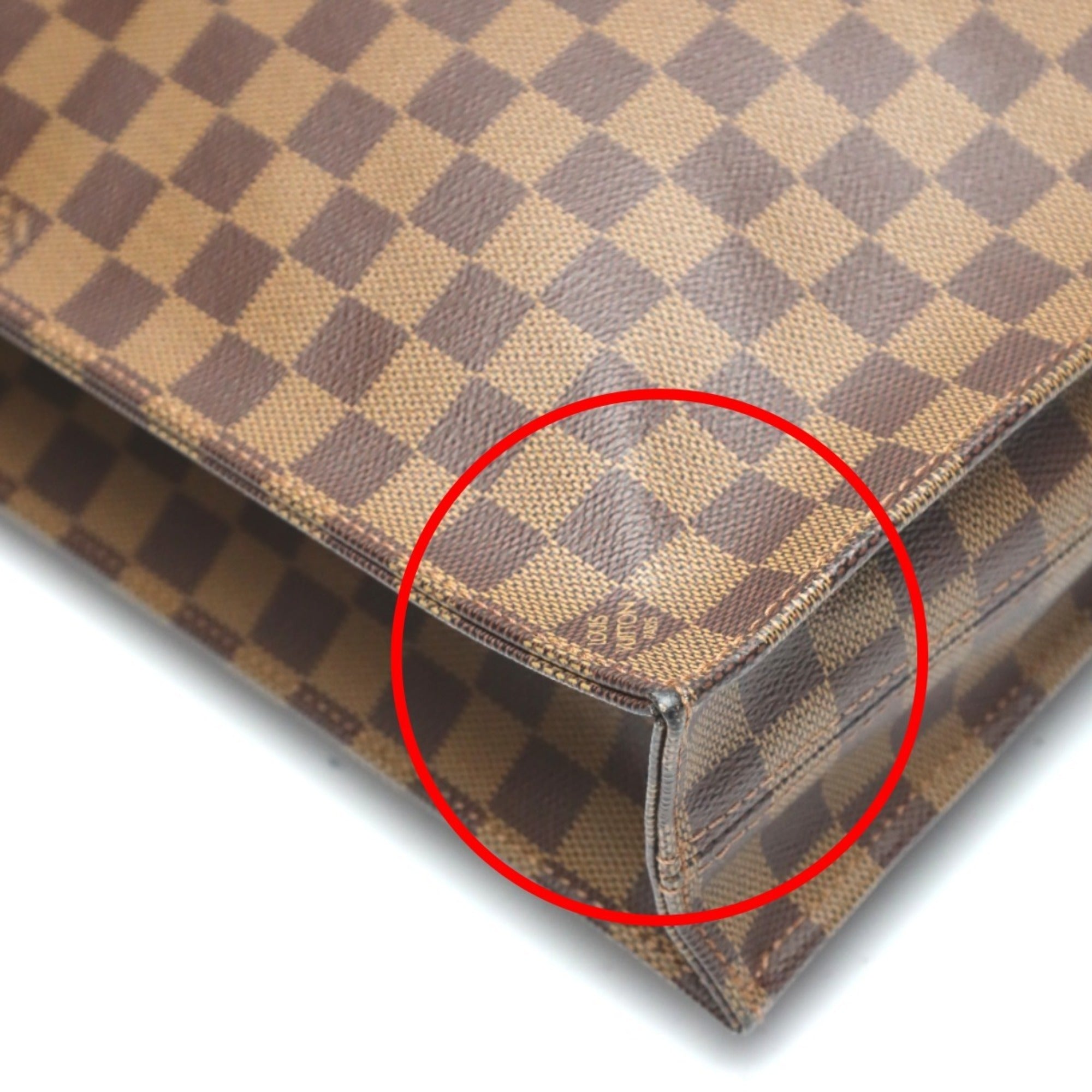 Louis Vuitton LOUIS VUITTON Handbag Tote Bag Damier Sac Plat Canvas N51140 Ebene LV — Like New