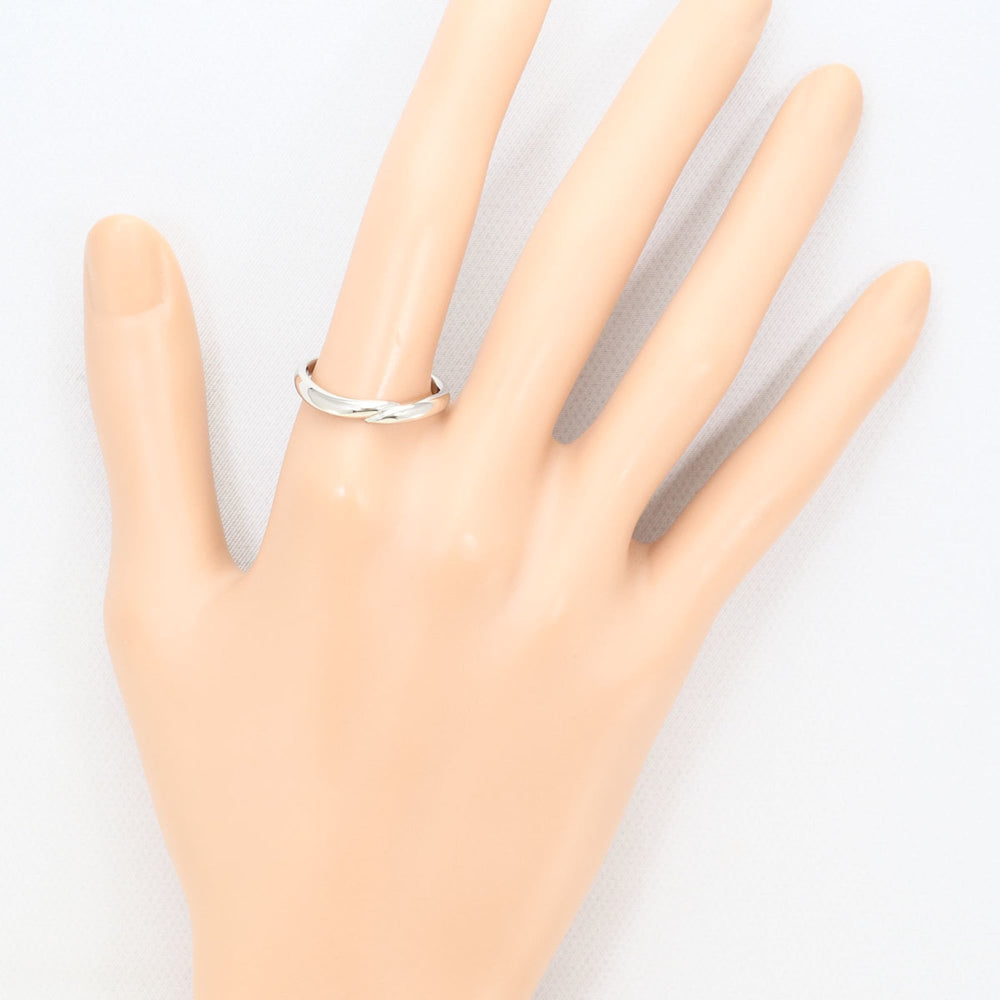 Celine PT1000 Platinum Ring, 1 Diamond (0.02ct), Ruby, Total Weight 5.4g, Like New Condition — Like New
