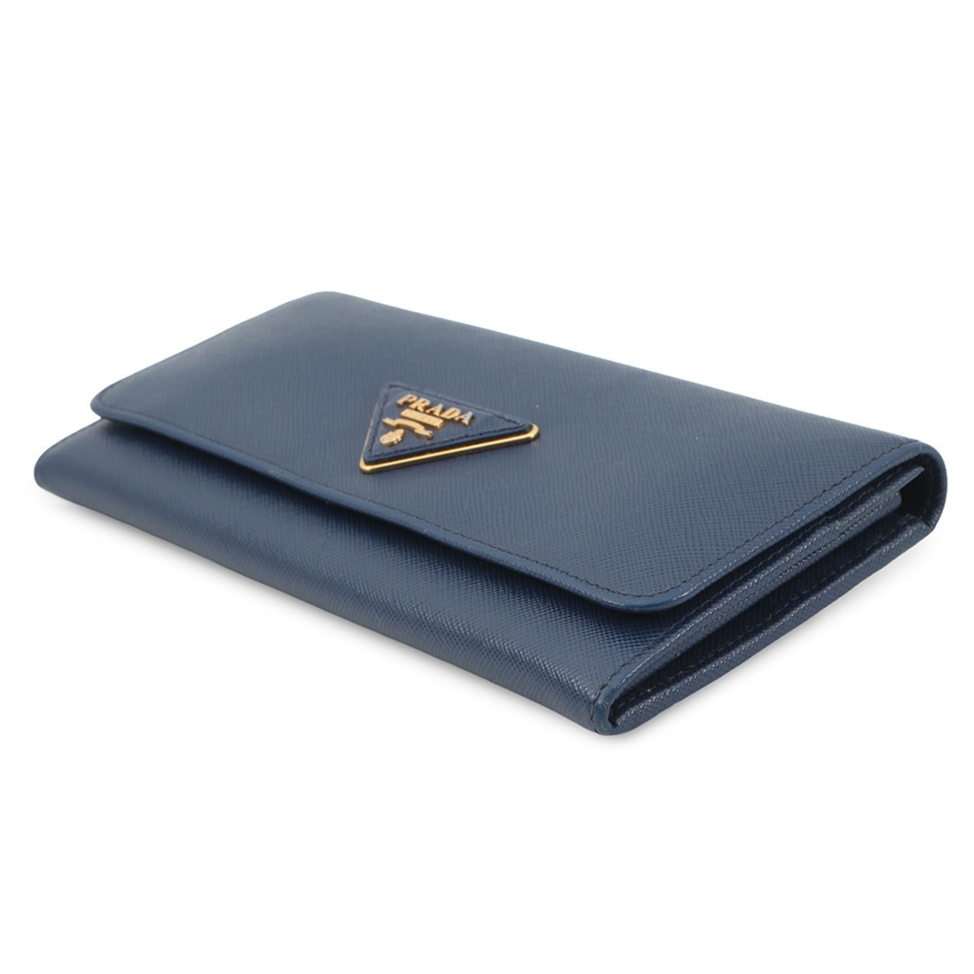 Prada Triangle Long Wallet in Saffiano Leather 1MH132 PRADA