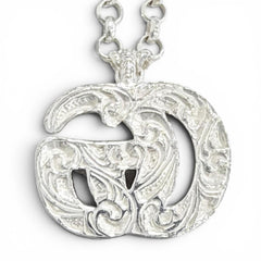 GUCCI 770724 Double G Necklace, 925 Sterling Silver, Weight 5.4g, Women's, Comes with Box and Dust Bag, Very Popular, Highly Recommended! — Like New