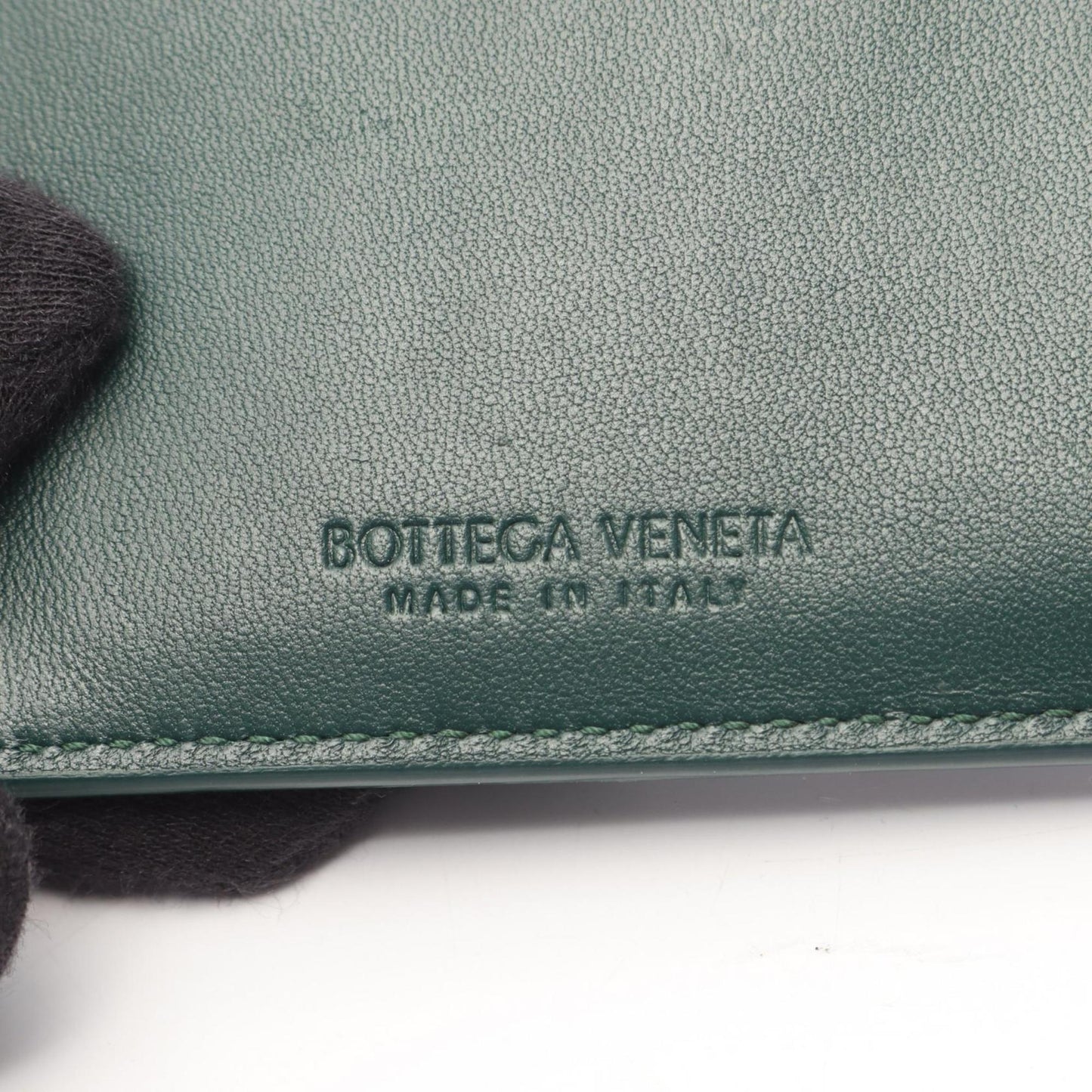 Bottega Veneta Cassette Zipper Wallet with Coin Purse, Leather, Women's, Green, 765460VCQC43049