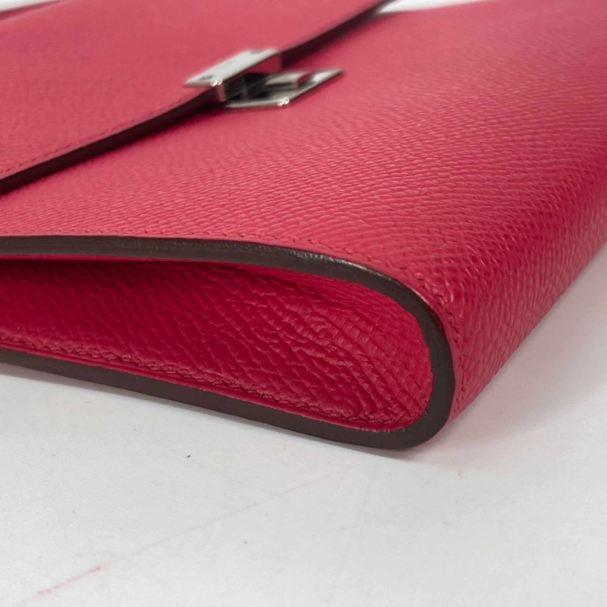 HERMES Hermes Bag Pochette Click 16 Crossbody Shoulder Epson Women's Rose Extreme Pink — Like New