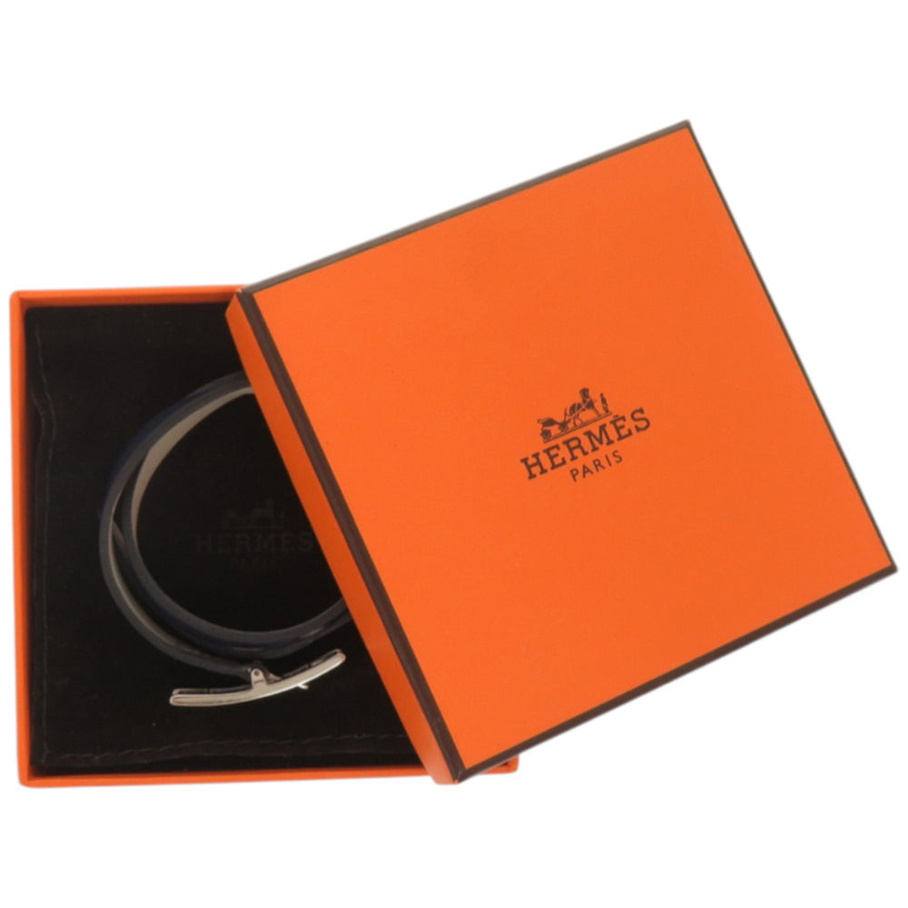Like New Hermes Be Api Double Tour Veau Swift Navy Bracelet 0445HERMES — Like New