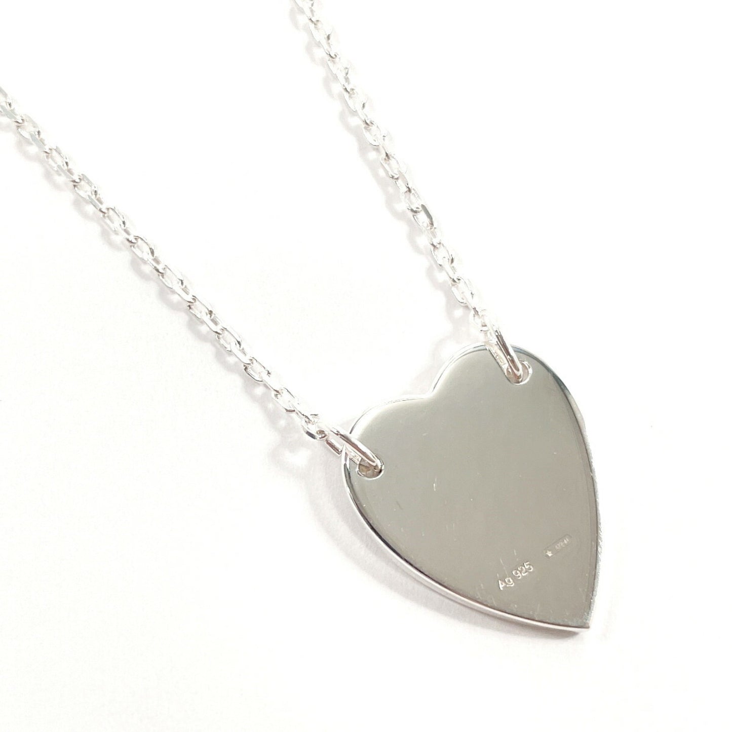 GUCCI Trademark Heart 223512 J8400 8106 Necklace Silver 925 Women's