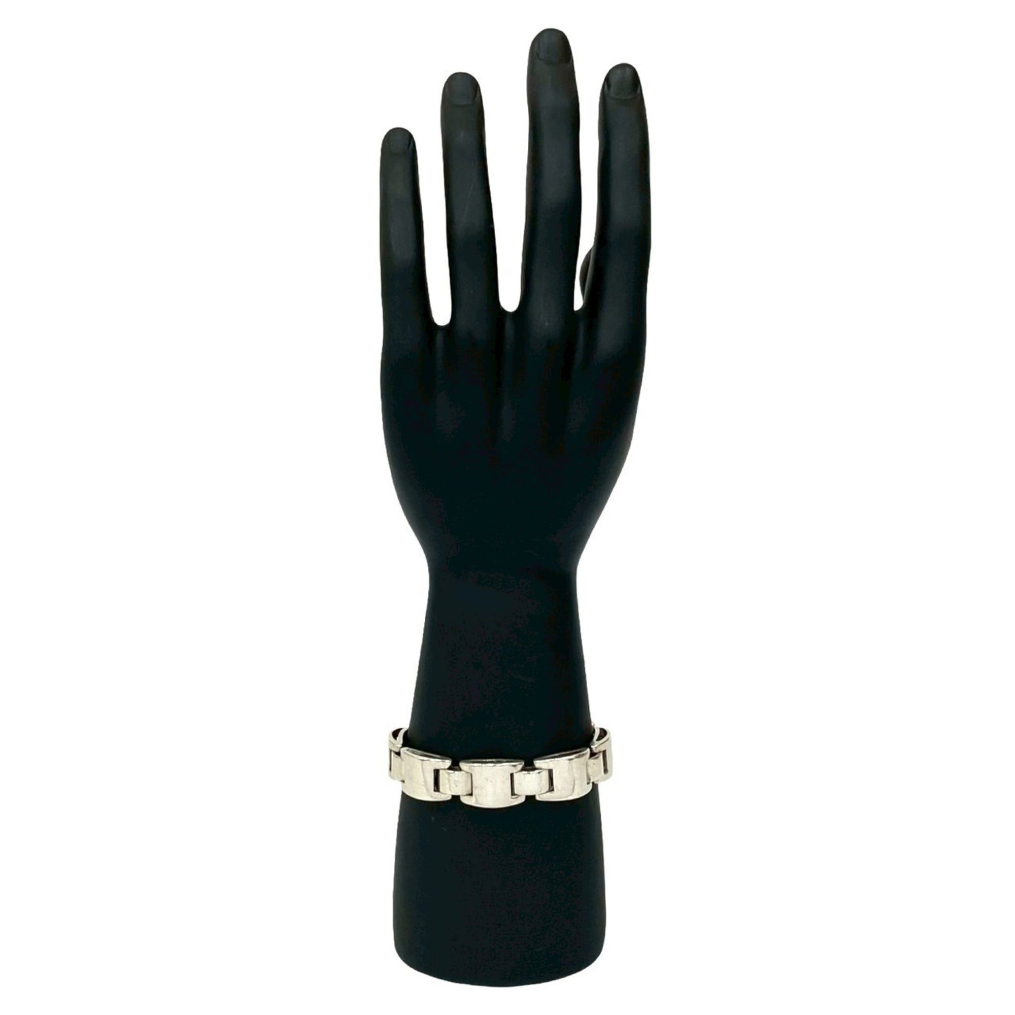 HERMES Luna Park Silver 925 Bracelet/Bangle, 28629