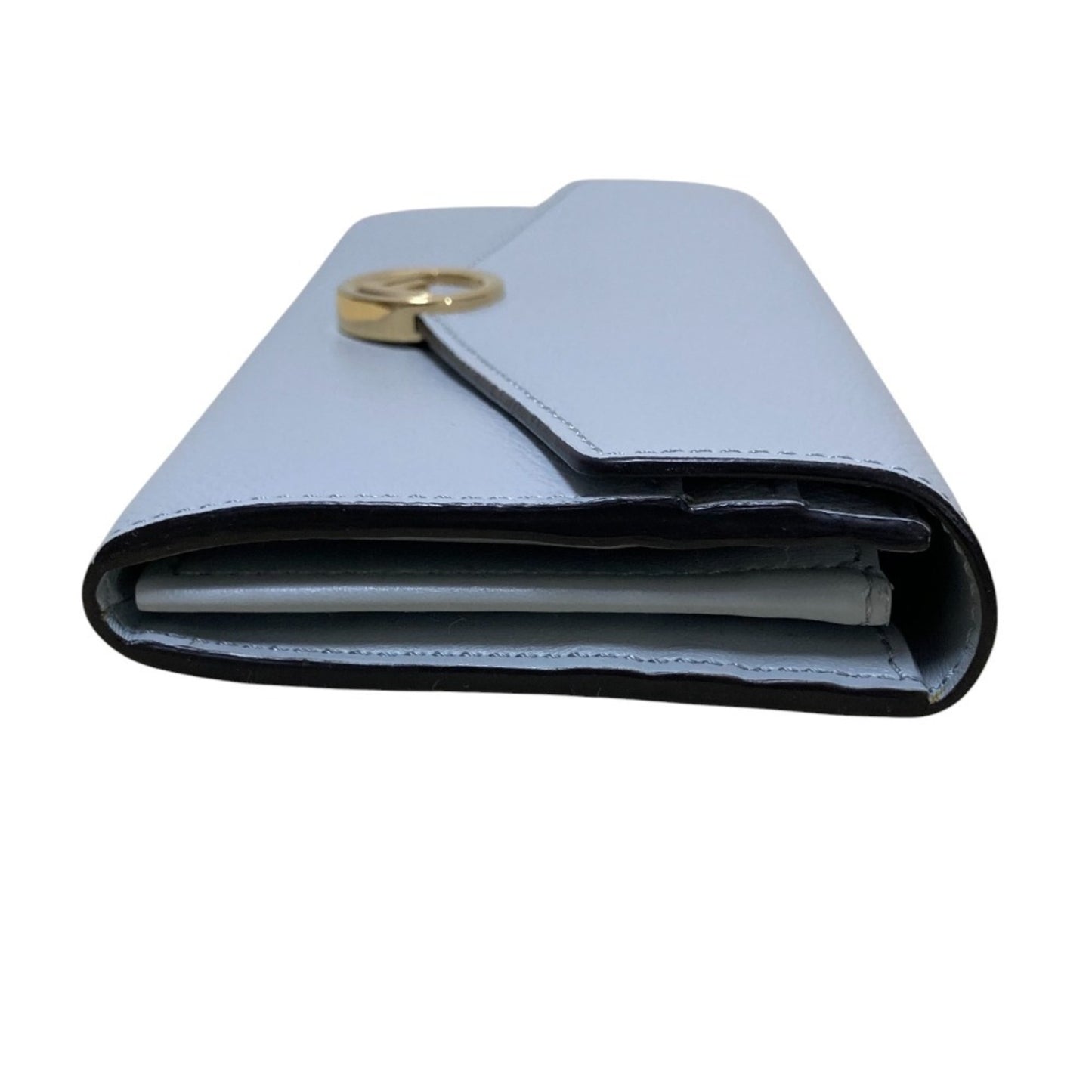 FENDI F is Fendi Continental Wallet, Light Gray, Women's