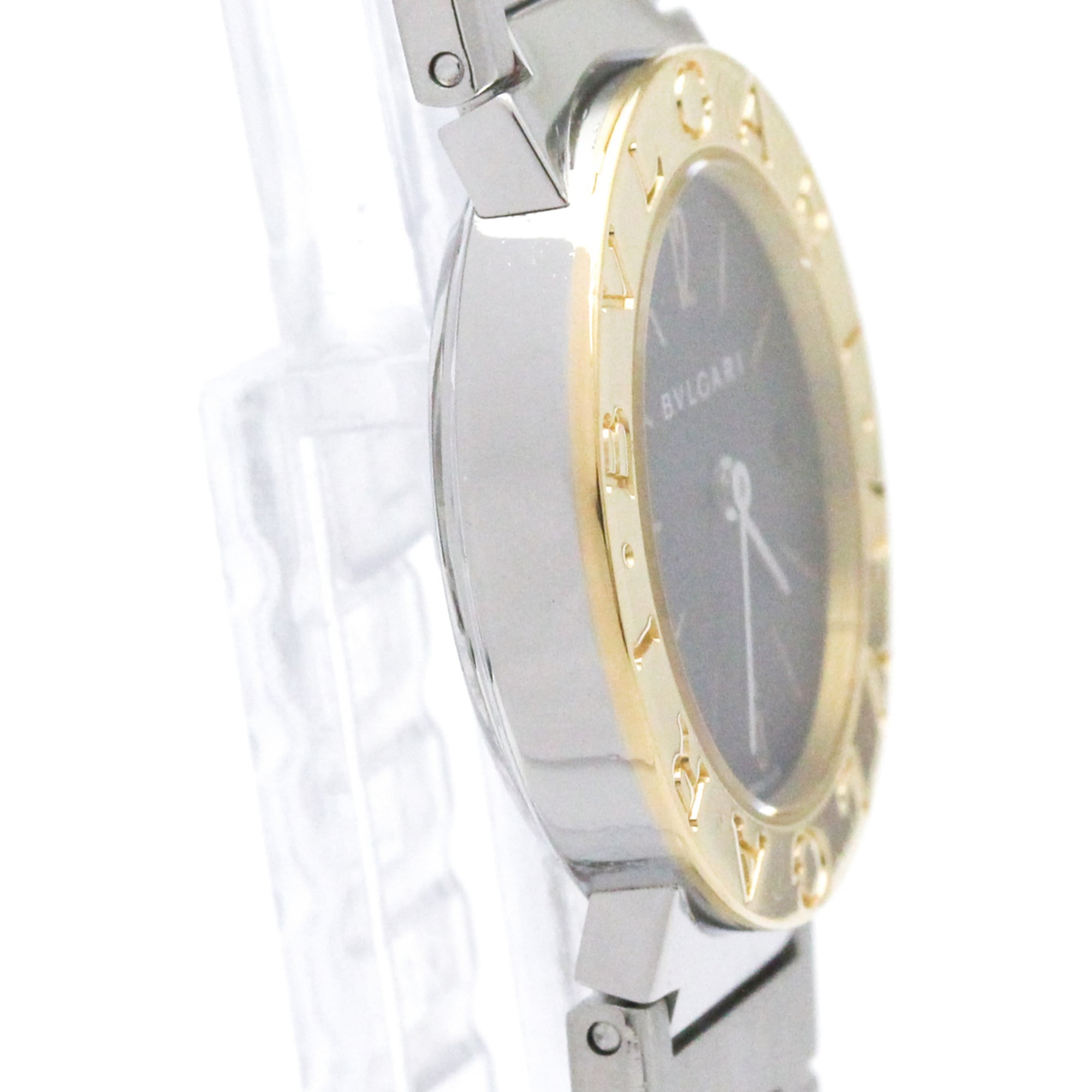 BVLGARI BVLGARI-BVLGARI 18K Gold Steel Ladies Watch BB26SG Polished — Very Good