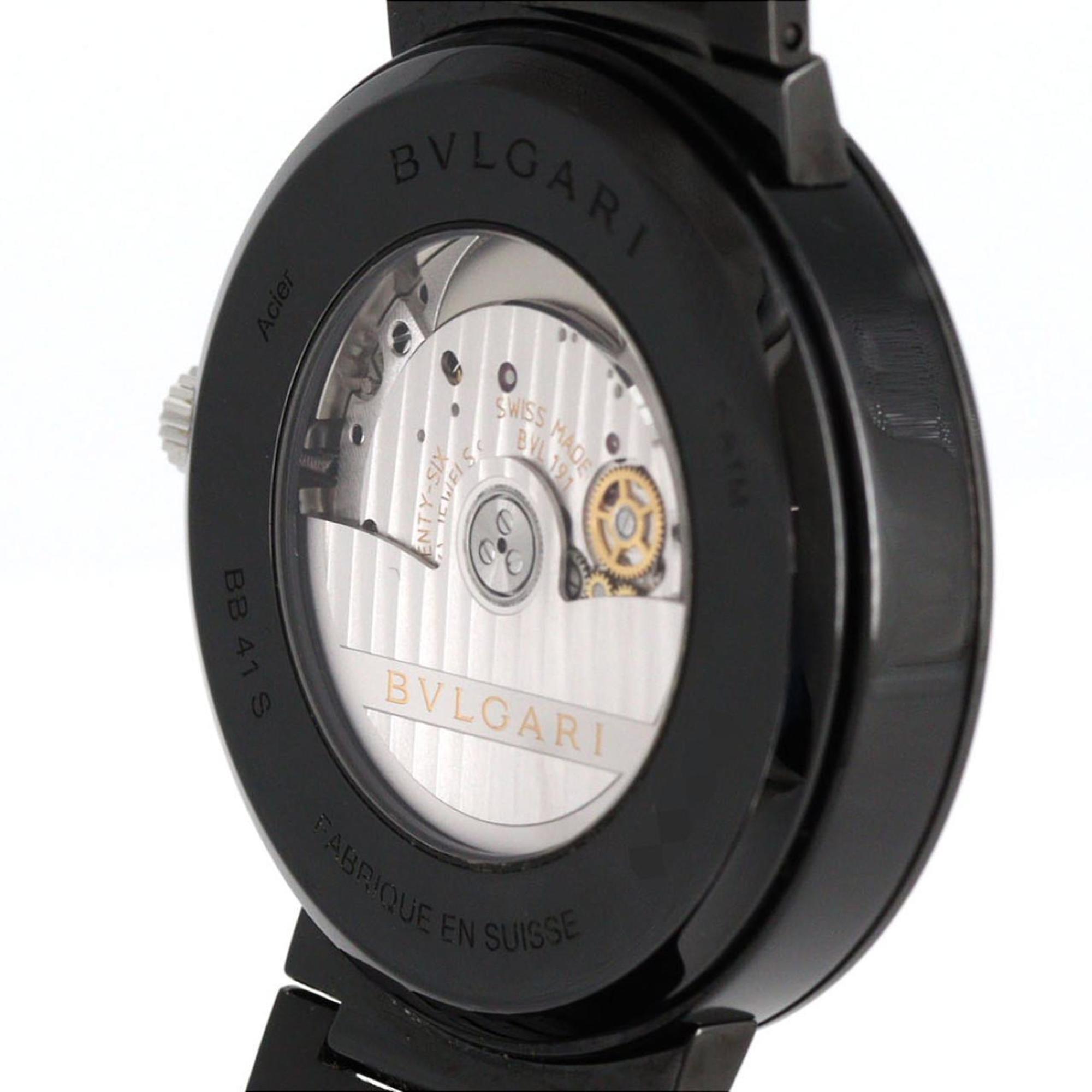 Bvlgari DLC BB41S 103540 Stainless Steel Automatic Watch — Very Good