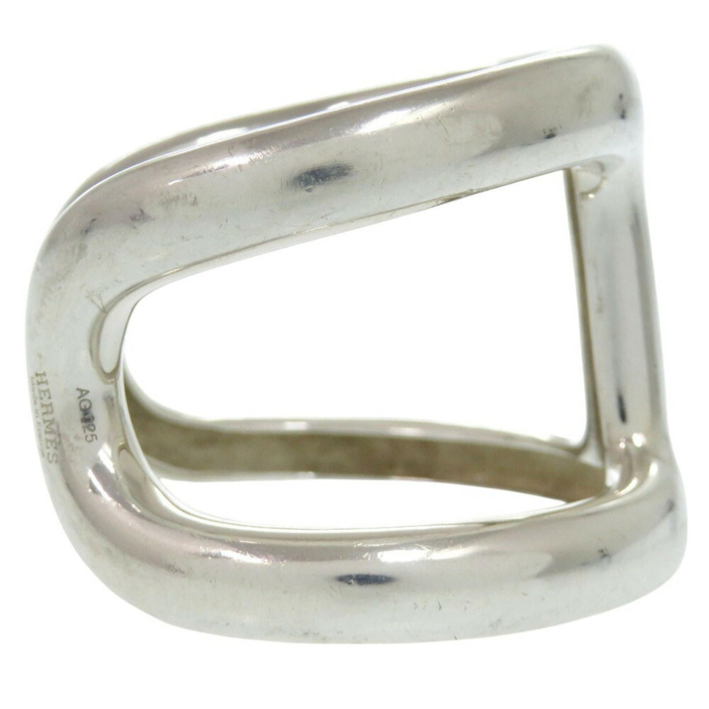 Hermes OSMOSE Bracelet Cuff Bangle SV925 Silver 0181HERMES