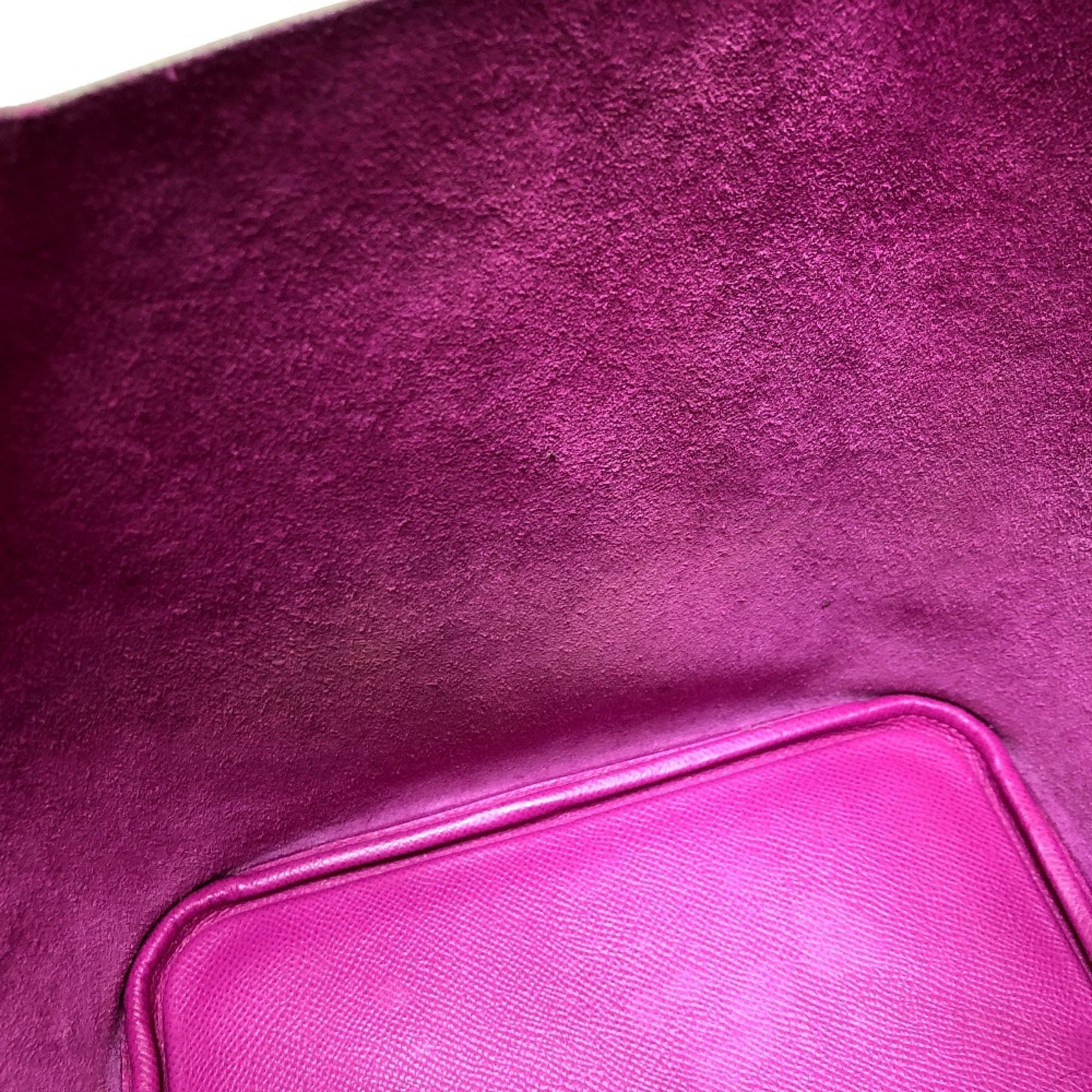 HERMES Picotin Lock MM Traceage Tote Bag Handbag Epsom Leather Women's Purple KS-240207-60 — Like New