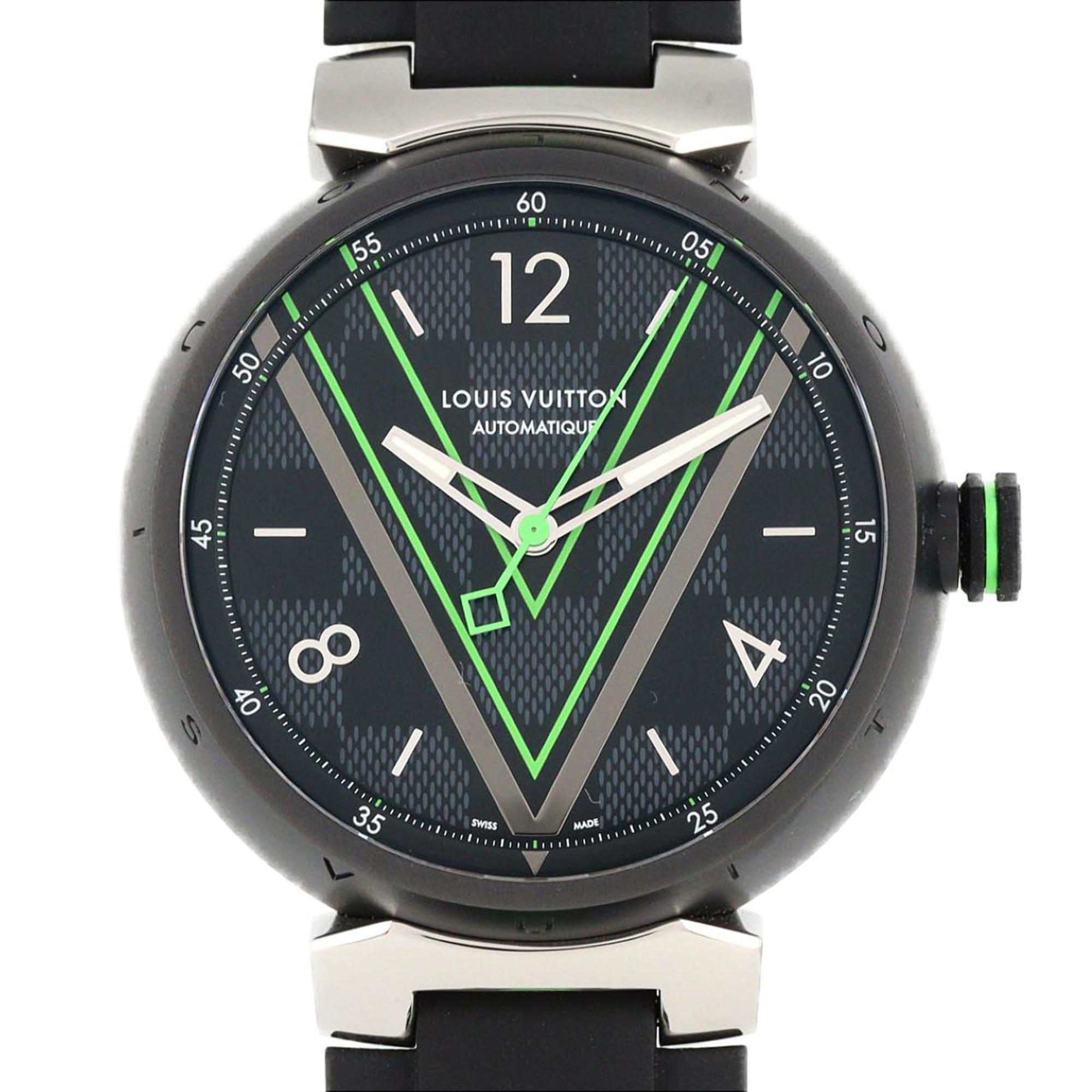 Louis Vuitton Tambour QA131Z Stainless Steel Automatic Watch — Very Good