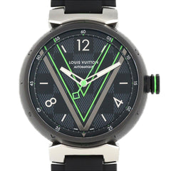 Louis Vuitton Tambour QA131Z Stainless Steel Automatic Watch — Very Good