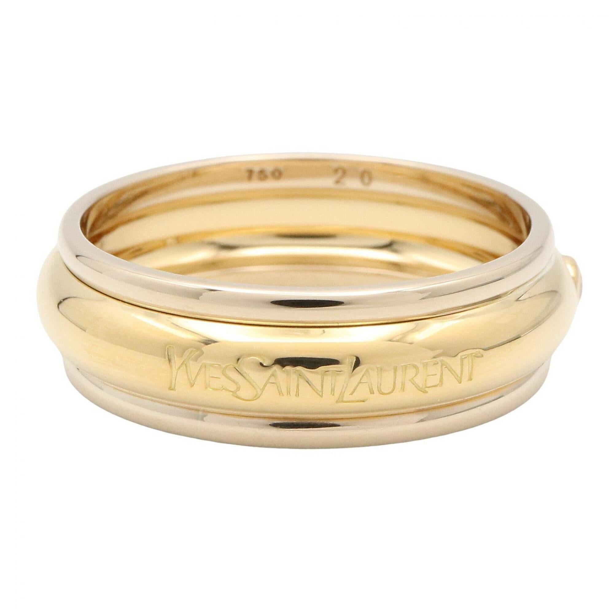 Yves Saint Laurent YVES SAINT LAURENT Ring 1PD Jewelry 18K (Yellow Gold) Diamond Women's Clear Gold — Like New