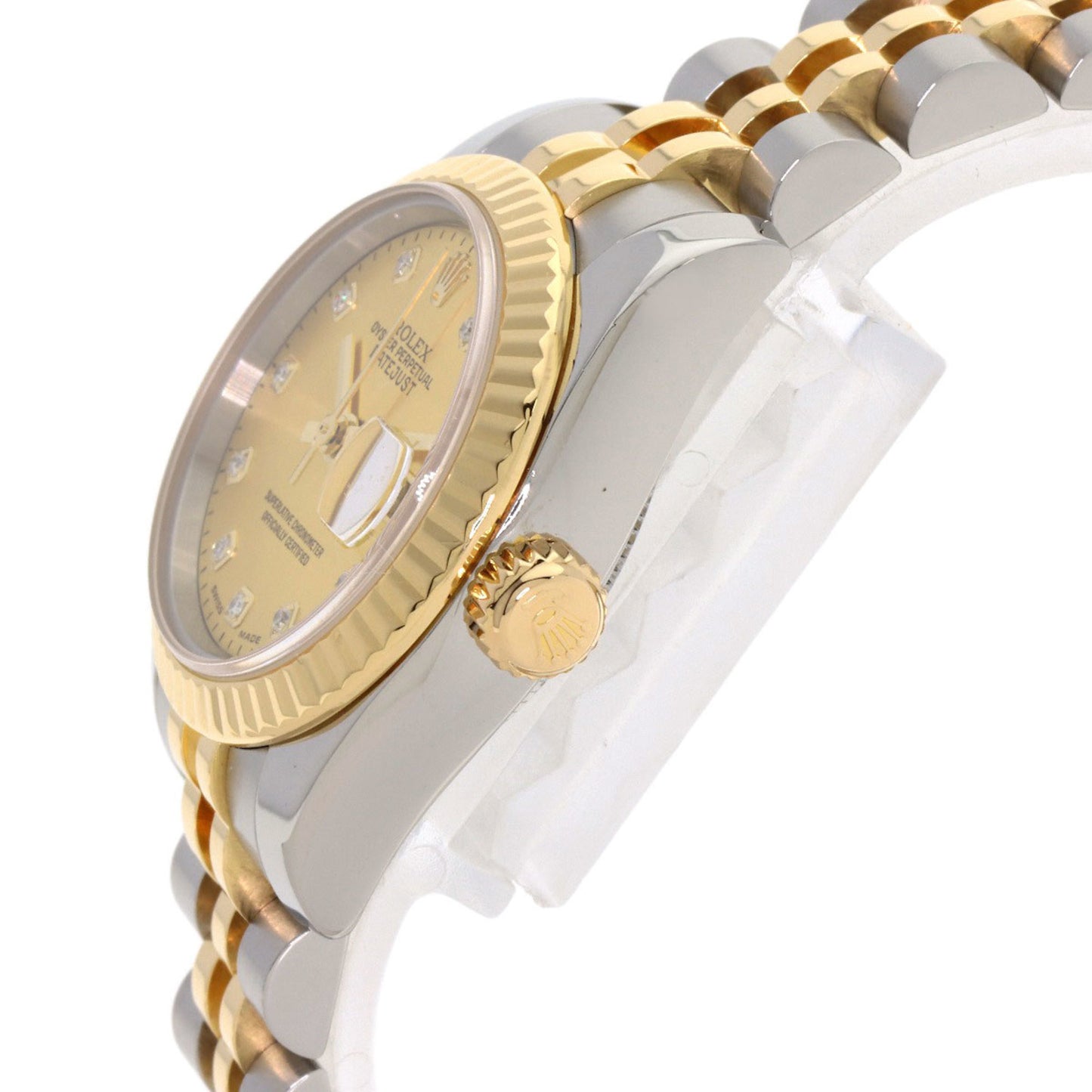 Rolex 179173NG Datejust 10P Diamond Watch Stainless Steel SSx18KYG 18KYG Women's